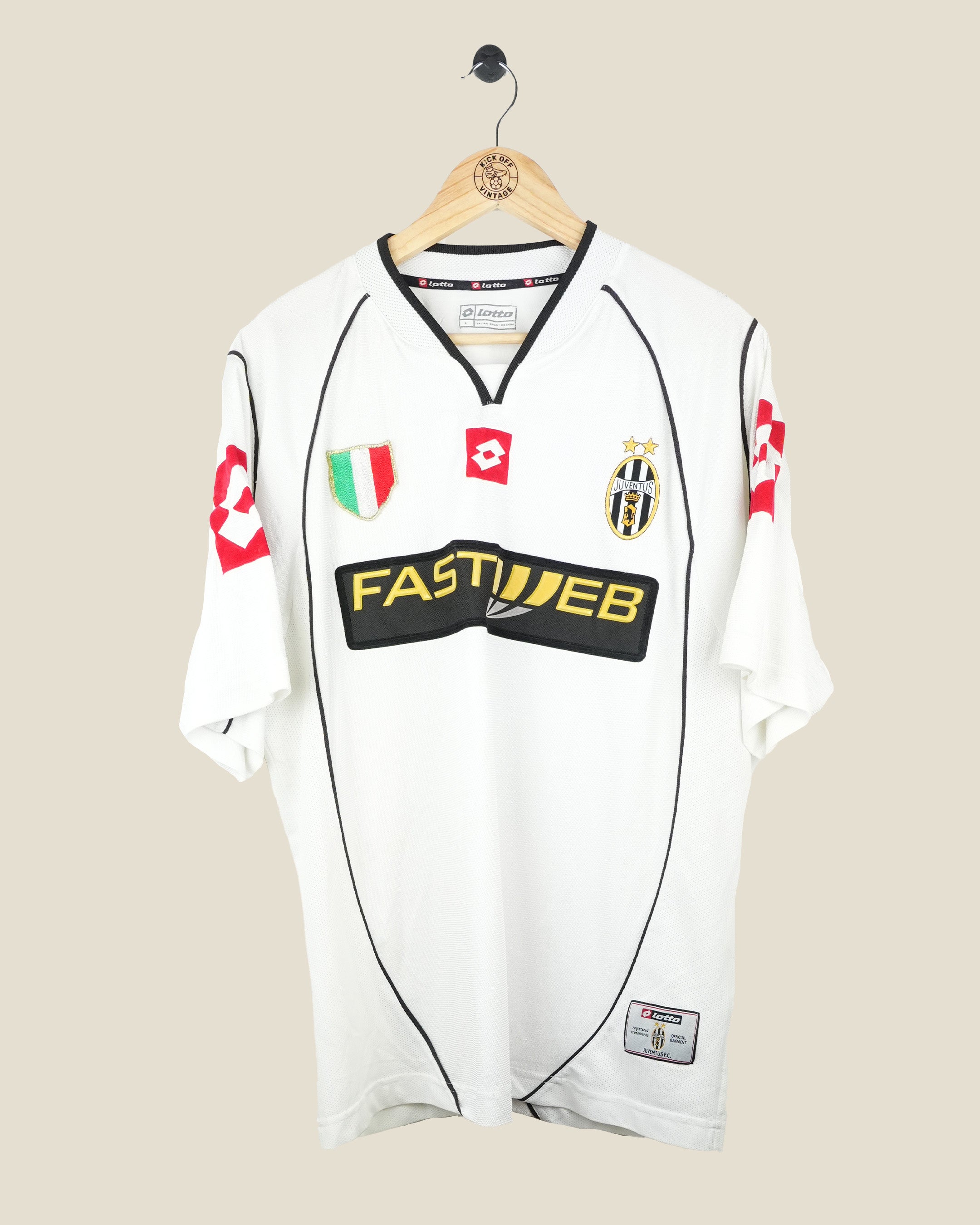 JUVENTUS 2002/03 TREZEGUET AWAY SHIRT (L) LOTTO