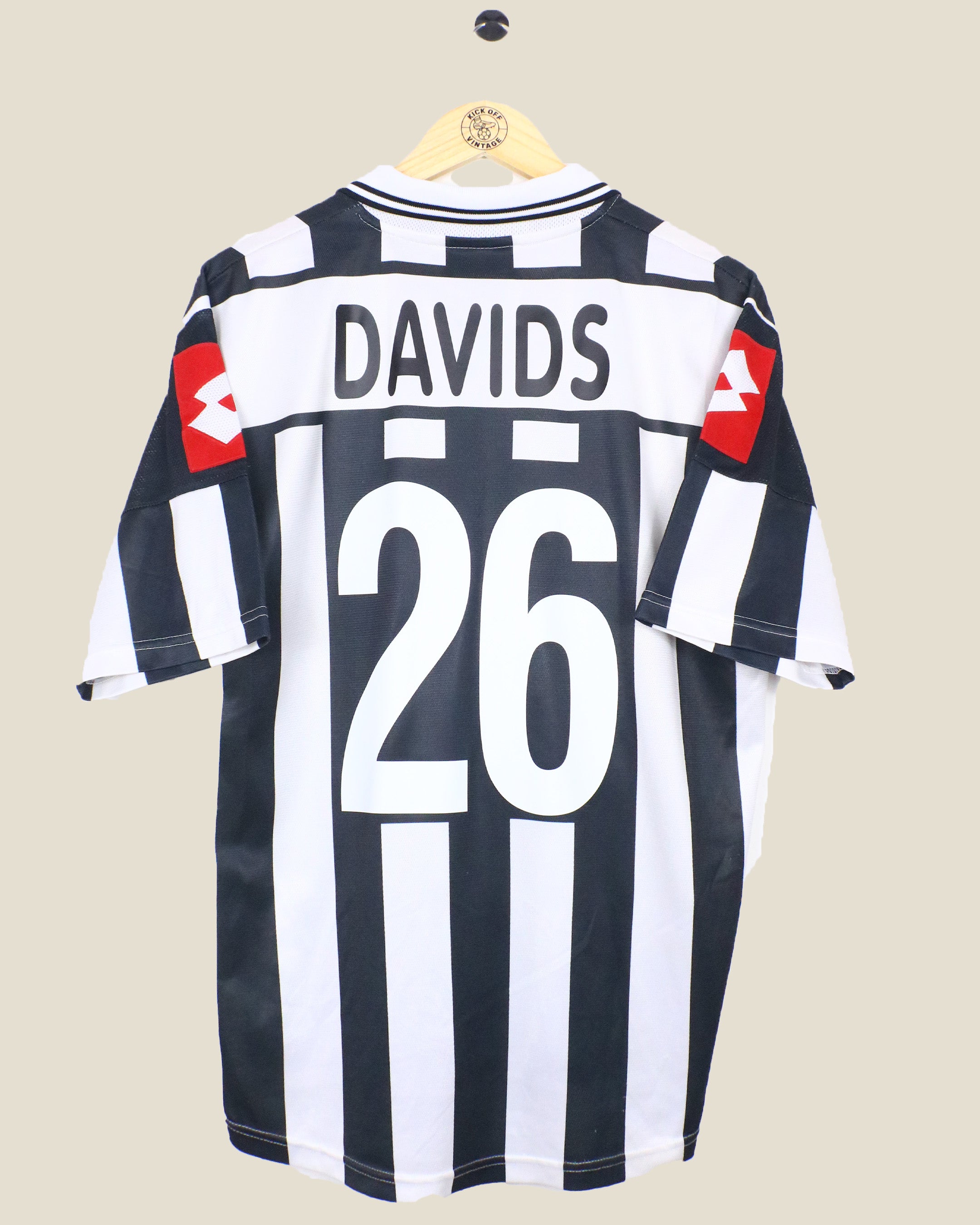 JUVENTUS 2001/02 DAVIDS HOME SHIRT (M) LOTTO