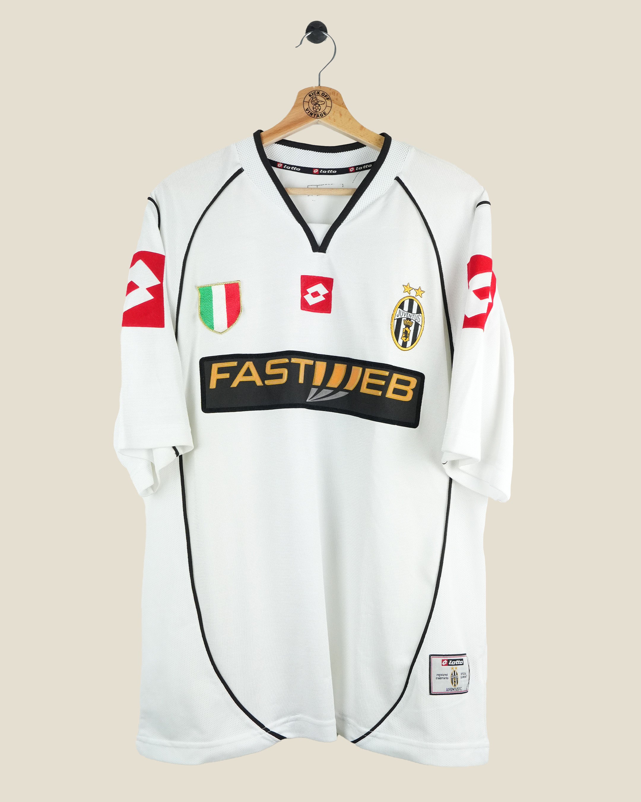 JUVENTUS 2002/03 DEL PIERO AWAY SHIRT (XL) LOTTO