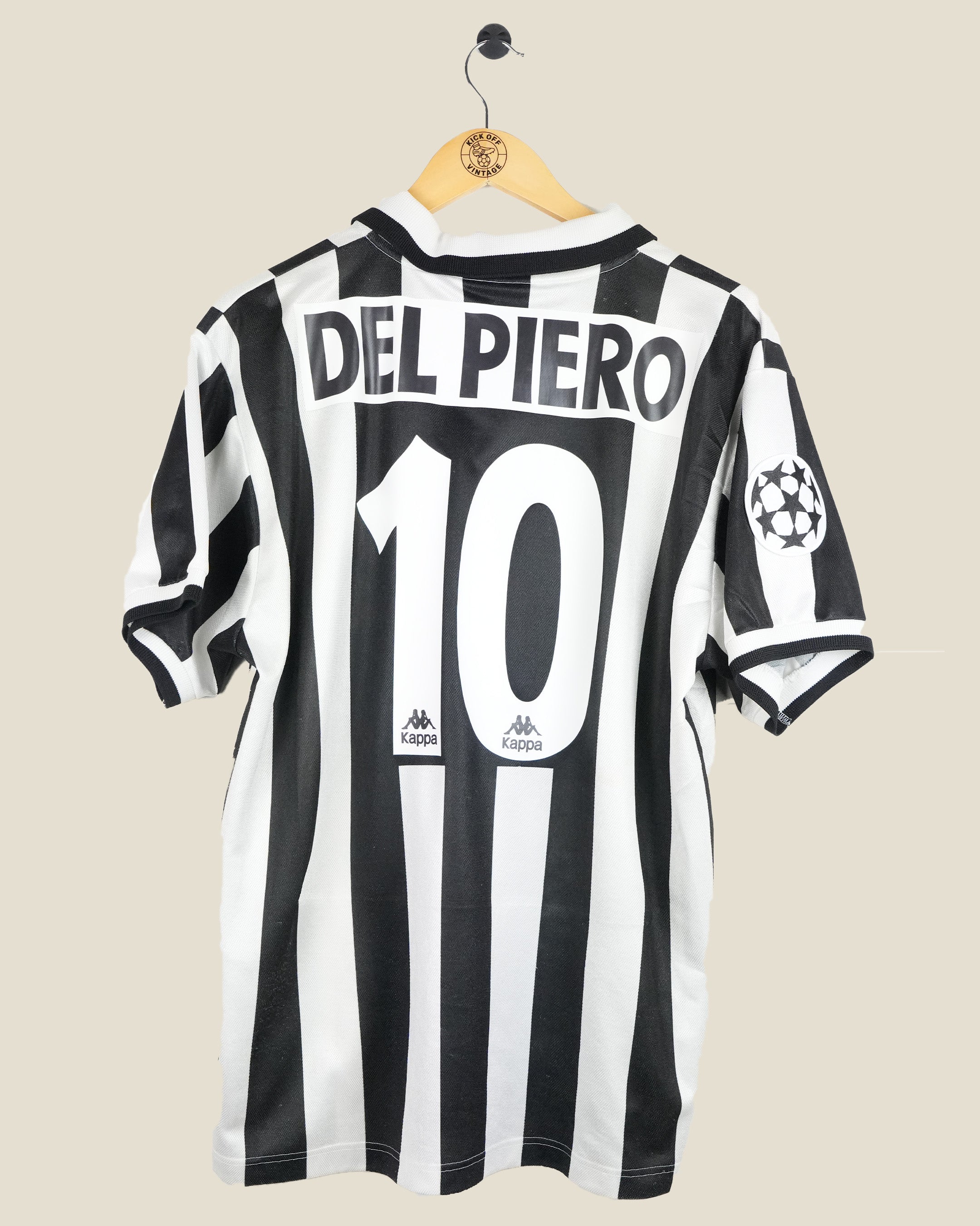 JUVENTUS 1995/96 DEL PIERO UCL HOME SHIRT (L) KAPPA