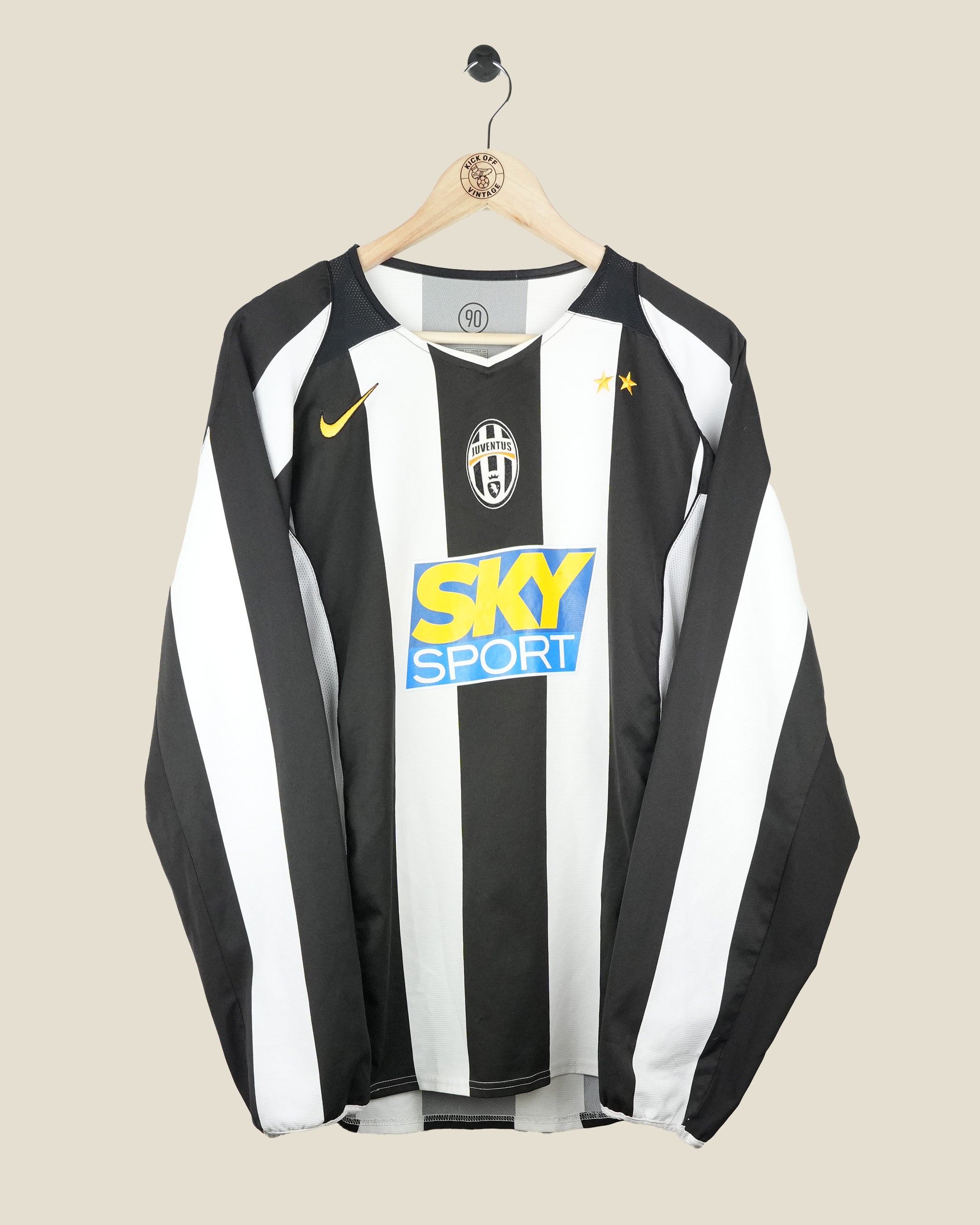 JUVENTUS 2004/05 IBRAHIMOVIC HOME L/S SHIRT (L) NIKE