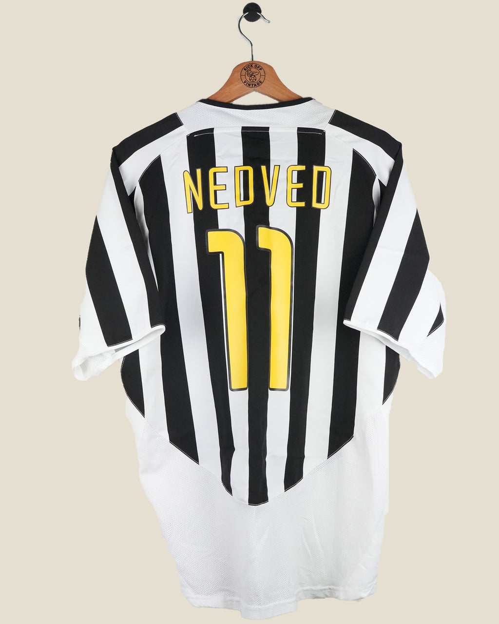 JUVENTUS 2003/04 NEDVED HOME SHIRT (M) NIKE