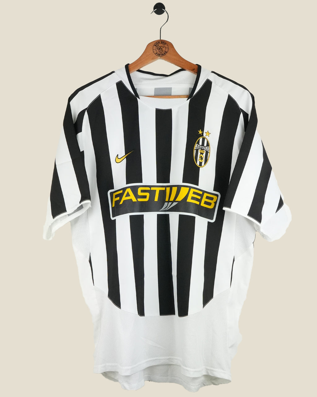 JUVENTUS 2003/04 NEDVED HOME SHIRT (M) NIKE