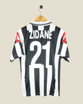 JUVENTUS 2000/01 ZIDANE HOME SHIRT (M) LOTTO