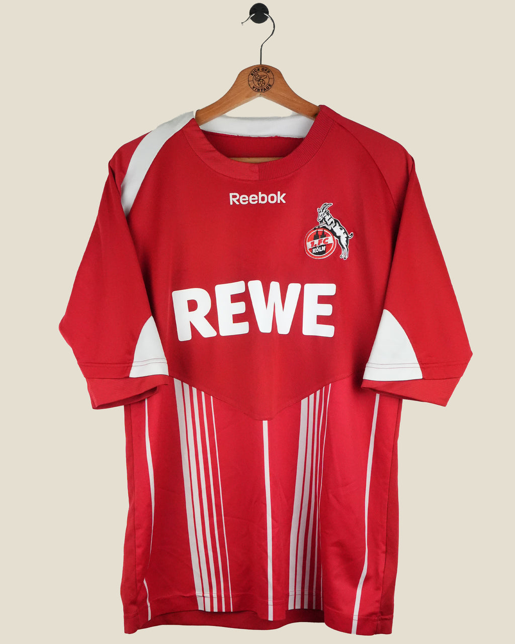 FC KÖLN 2009/10 PODOLSKI HOME SHIRT (L) REEBOK