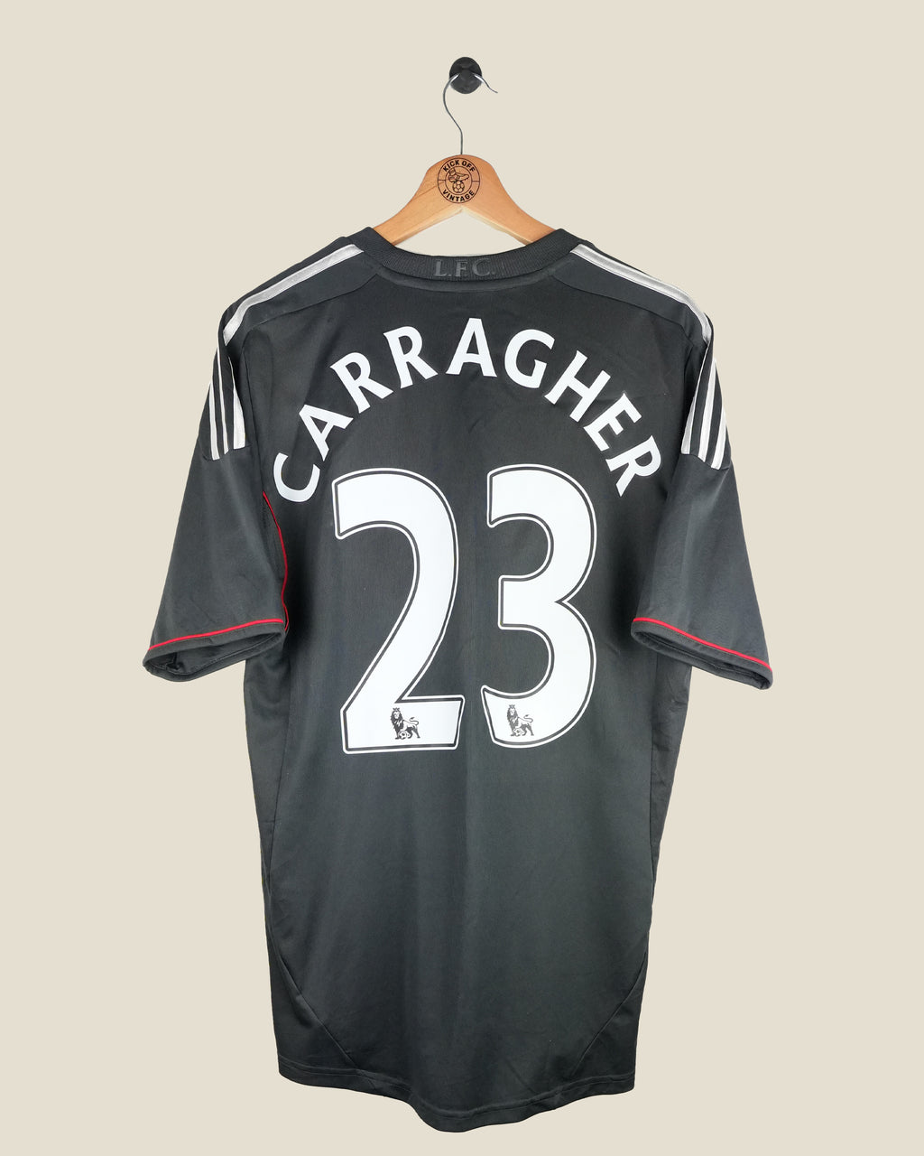 LIVERPOOL 2011/12 CARRAGHER AWAY SHIRT (M) ADIDAS
