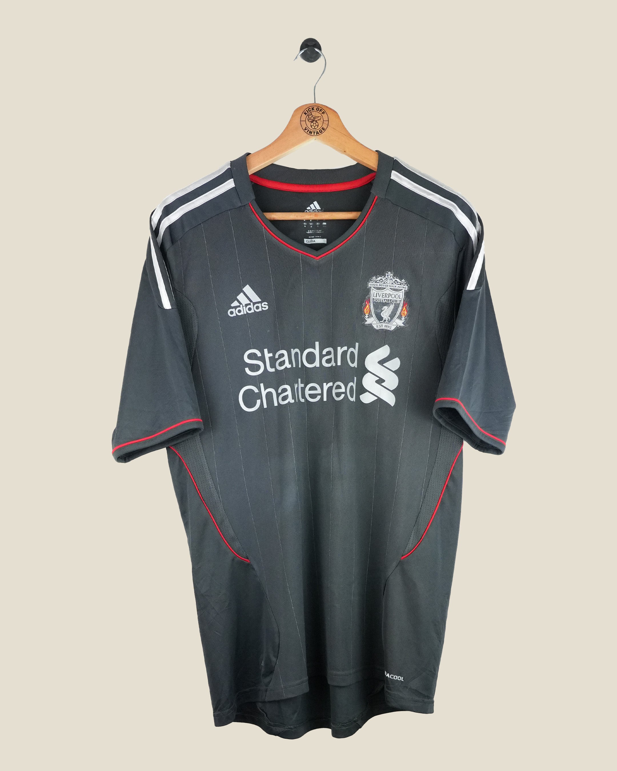 LIVERPOOL 2011/12 CARRAGHER AWAY SHIRT (M) ADIDAS