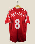 LIVERPOOL 2006/08 GERRARD HOME SHIRT (L) ADIDAS