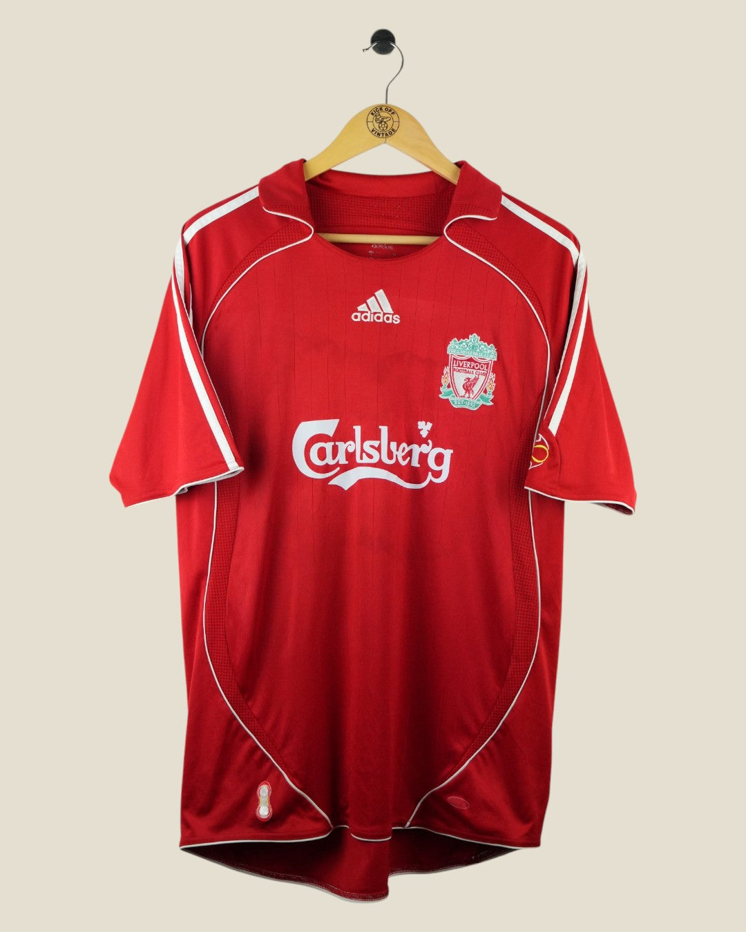 LIVERPOOL 2006/08 GERRARD HOME SHIRT (L) ADIDAS