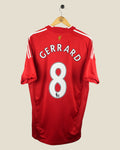 LIVERPOOL 2008/10 GERRARD HOME SHIRT (L) ADIDAS