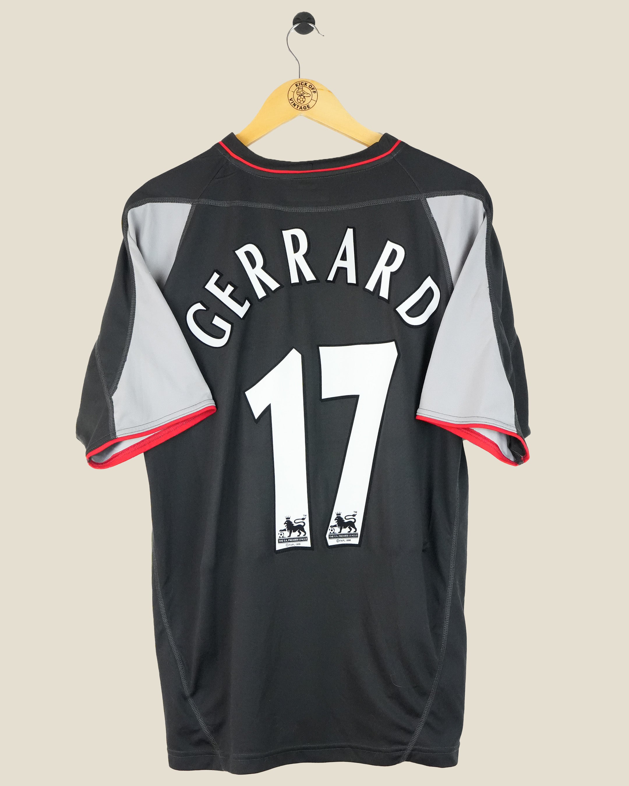 LIVERPOOL 2002/03 GERRARD AWAY SHIRT (XL) REEBOK
