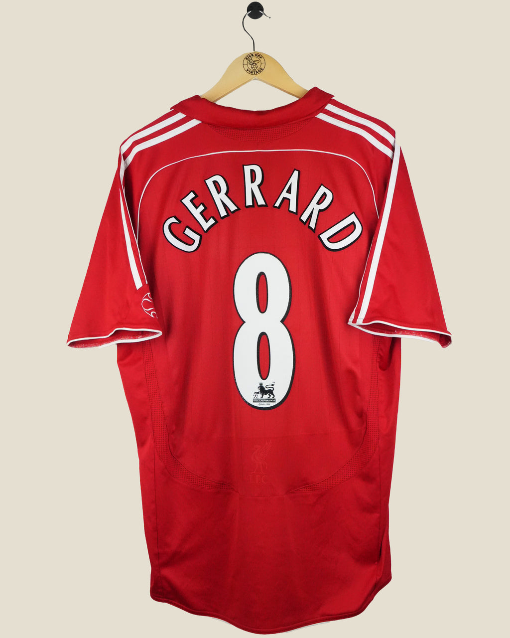 LIVERPOOL 2006/08 GERRARD HOME SHIRT (XL) ADIDAS