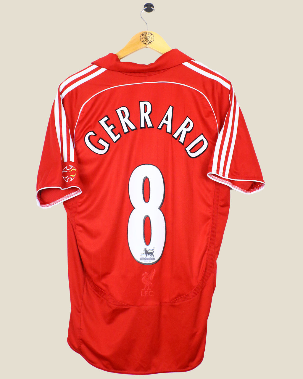 LIVERPOOL 2006/07 GERRARD HOME SHIRT (L) ADIDAS