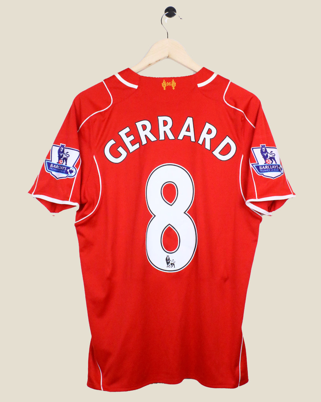 LIVERPOOL 2014/15 GERRARD #8 HOME (M) WARRIOR