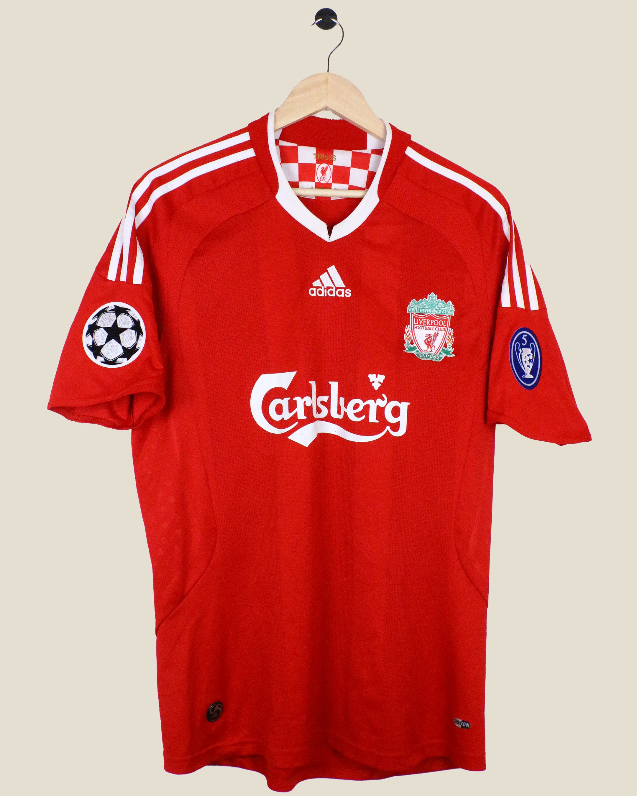 LIVERPOOL 2008/09 GERRARD #8 UCL HOME (M) ADIDAS