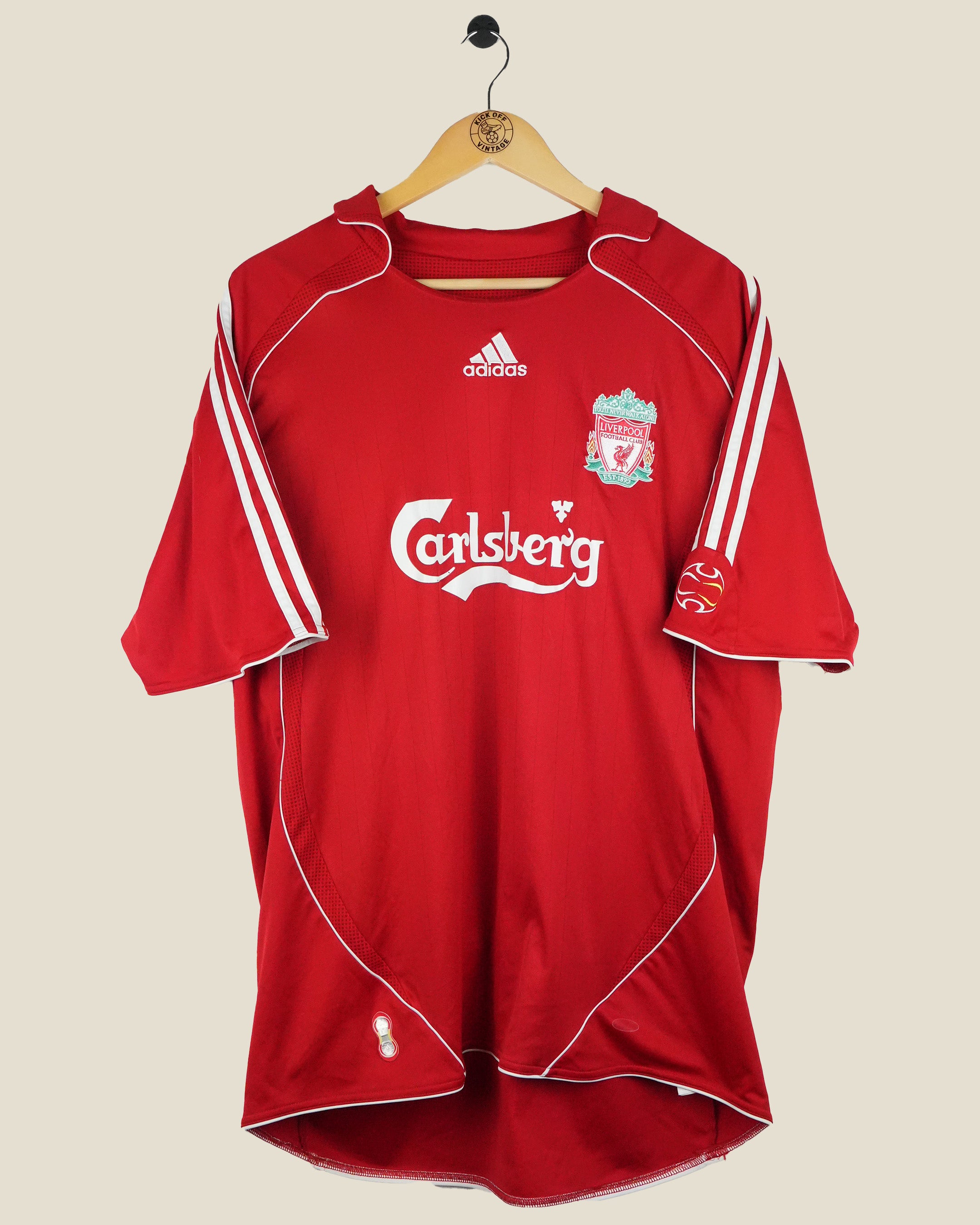 LIVERPOOL 2006/08 GERRARD HOME SHIRT (XL) ADIDAS