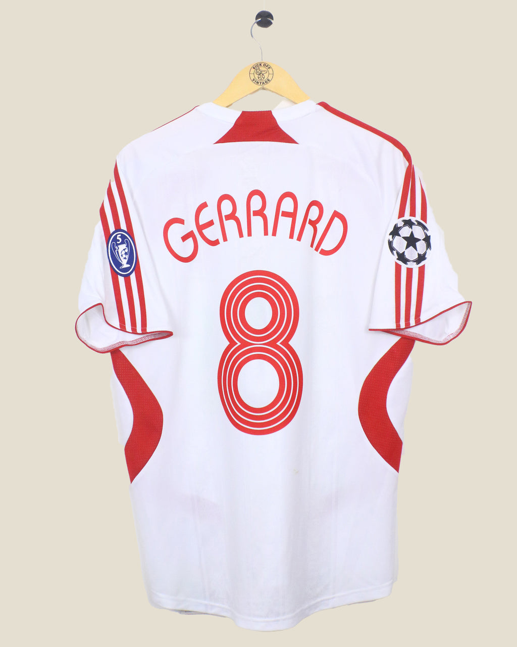 LIVERPOOL 2007/08 GERRARD UCL AWAY (L) ADIDAS