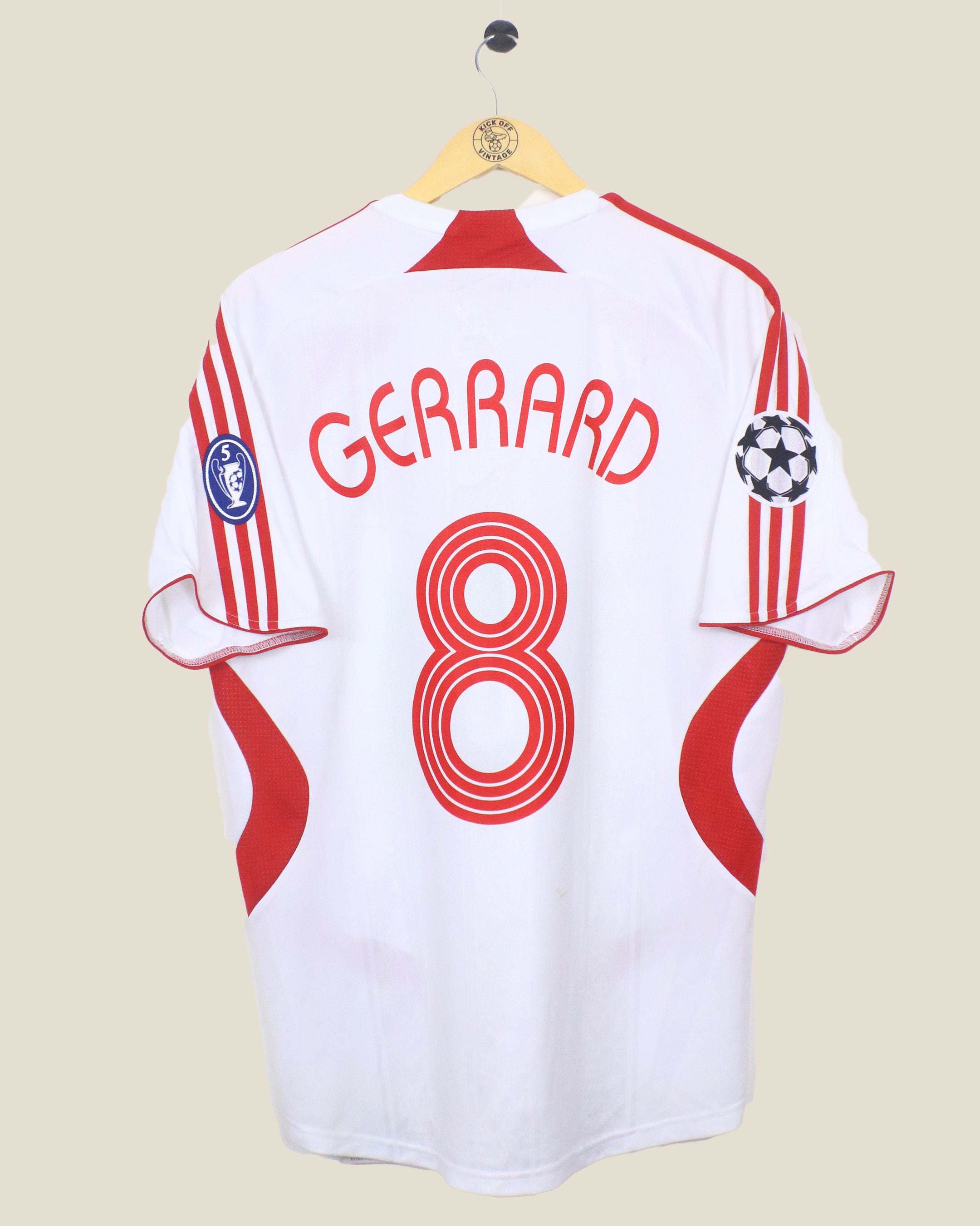 LIVERPOOL 2007/08 GERRARD UCL AWAY (L) ADIDAS