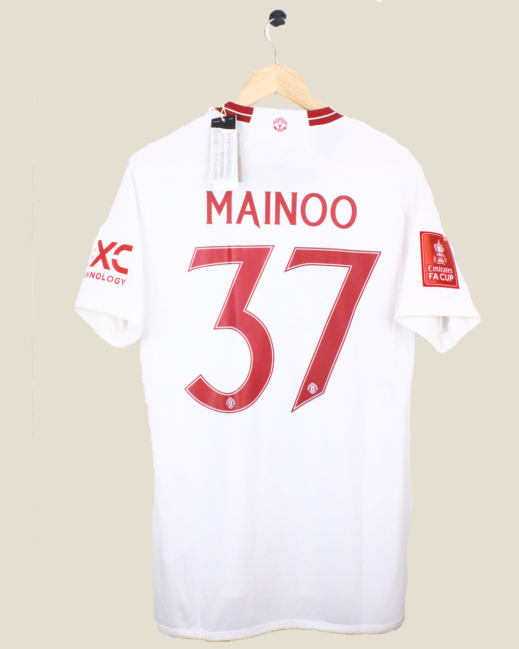 MANCHESTER UNITED 2023/24 MAINOO #37 FA CUP THIRD BNWT (M) ADIDAS