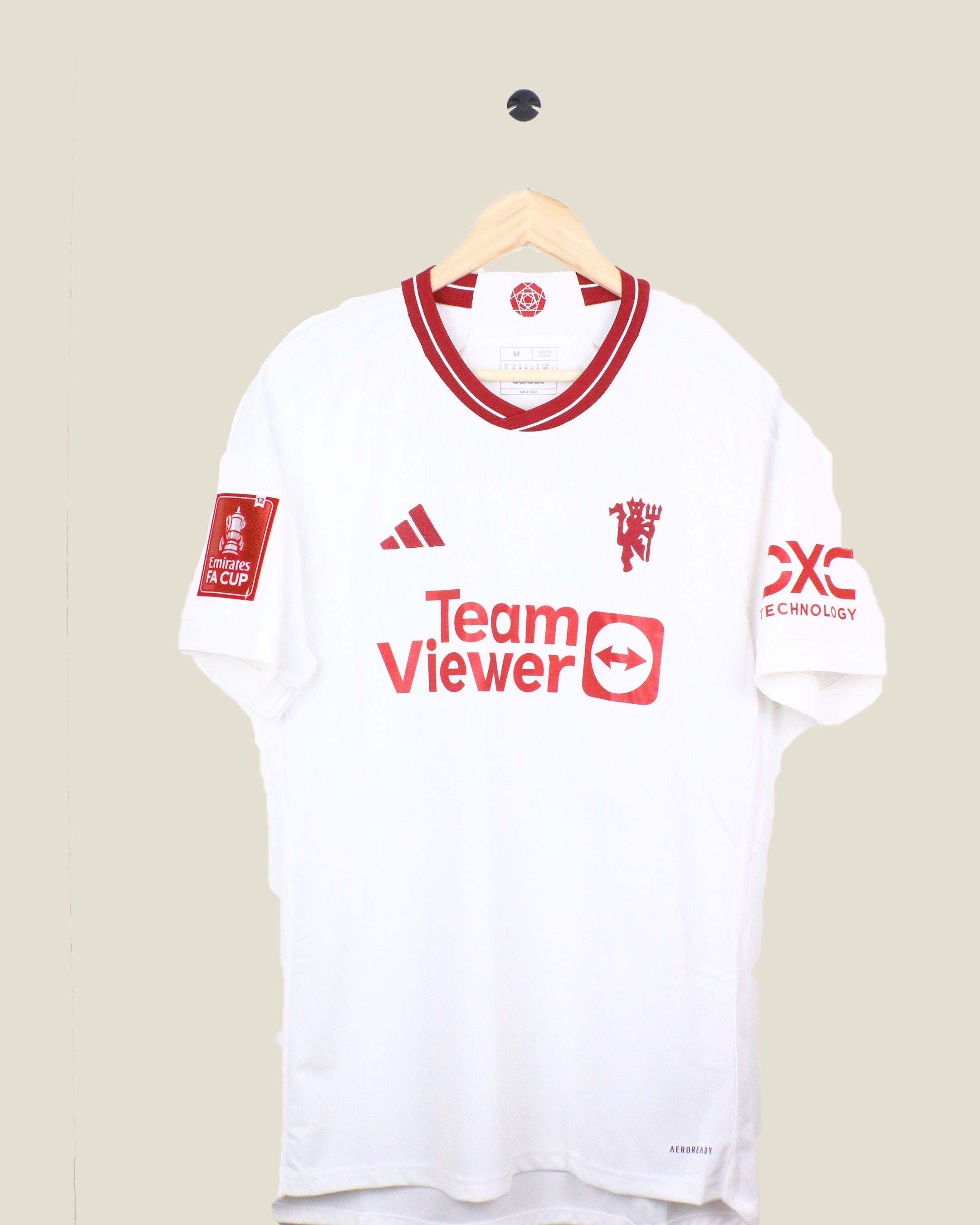 MANCHESTER UNITED 2023/24 MAINOO #37 FA CUP THIRD BNWT (M) ADIDAS