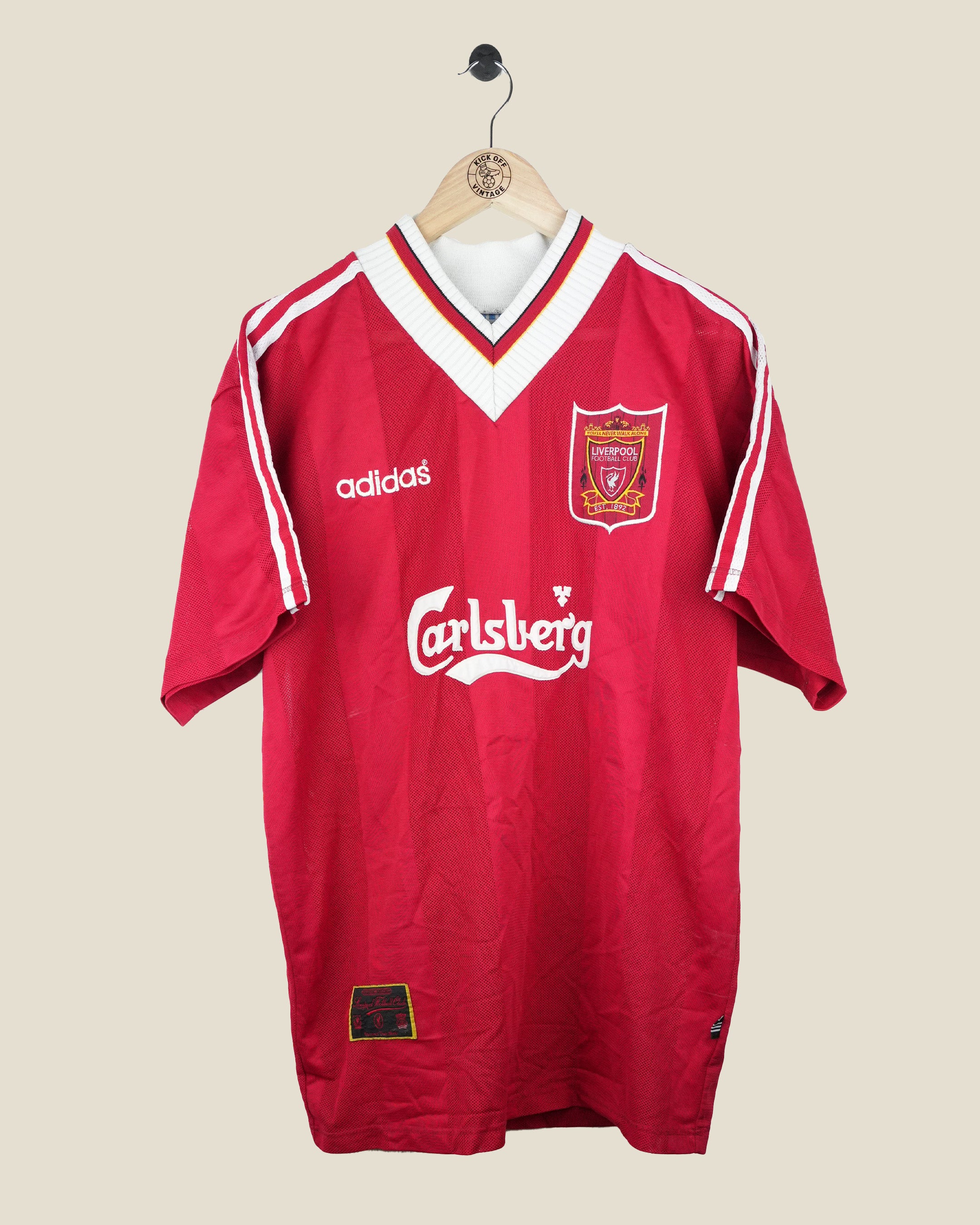 LIVERPOOL 1995/96 HOME SHIRT (XL) ADIDAS