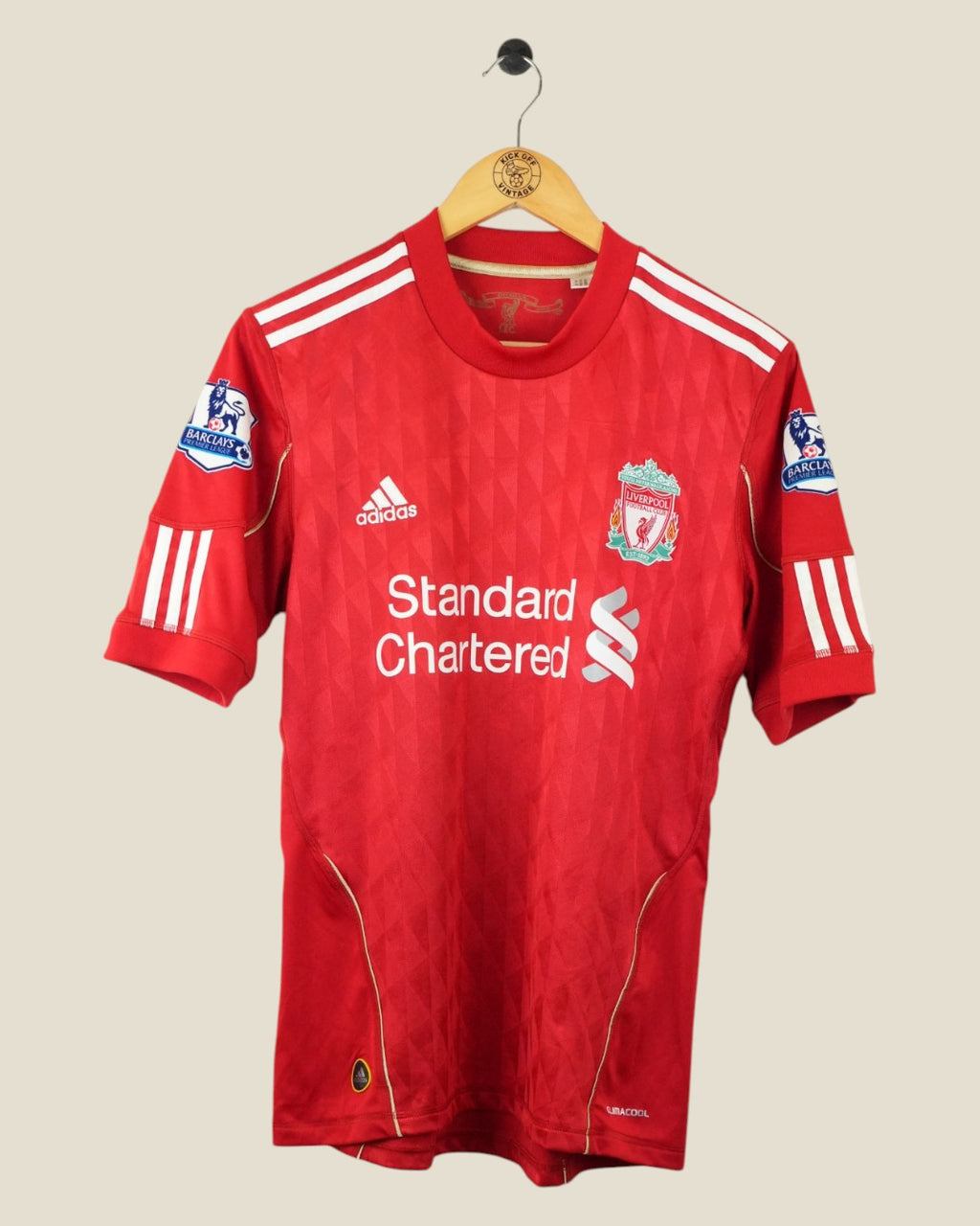LIVERPOOL 2010/11 SUAREZ HOME SHIRT (S) ADIDAS