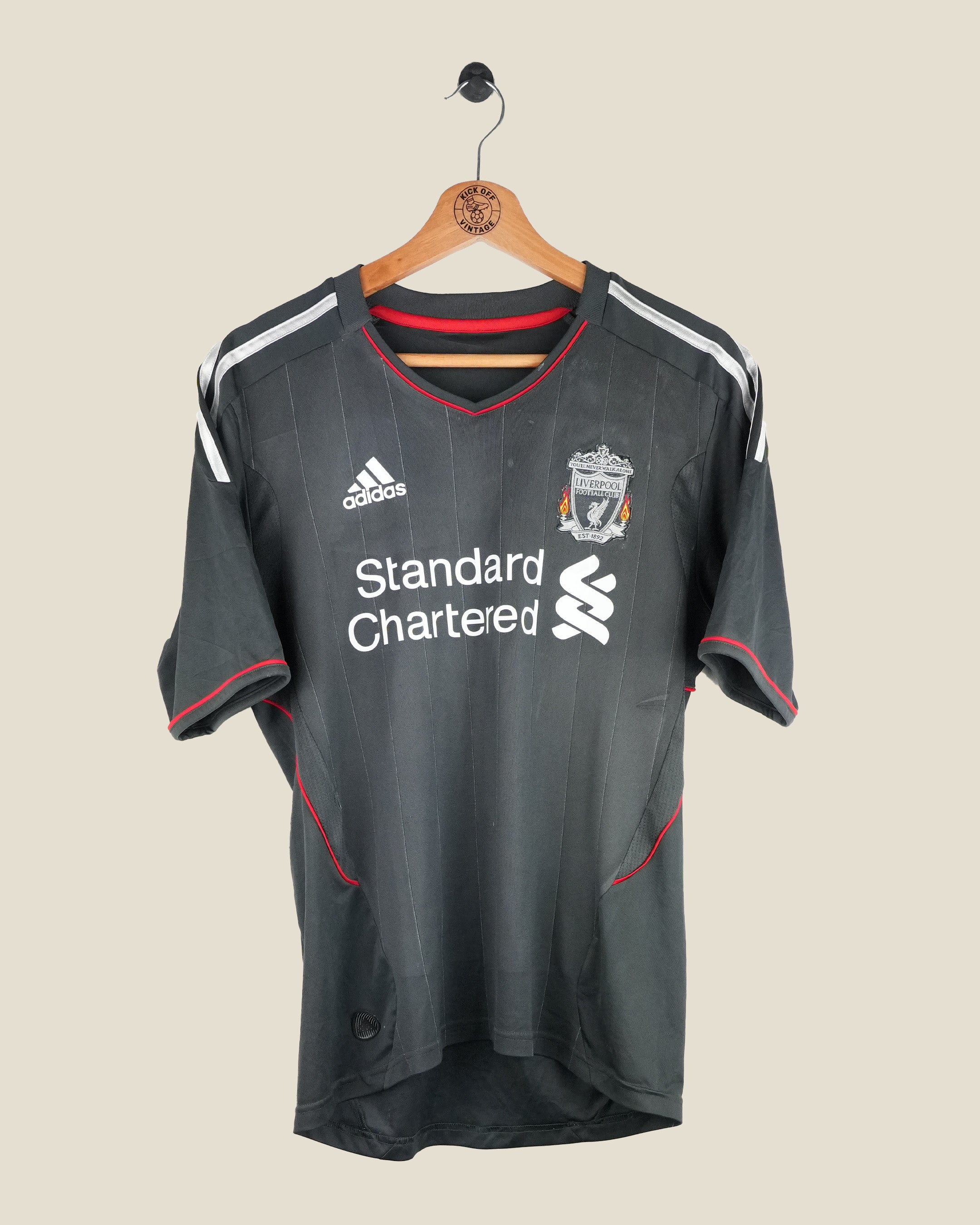 LIVERPOOL 2011/12 SUAREZ AWAY SHIRT (M) ADIDAS