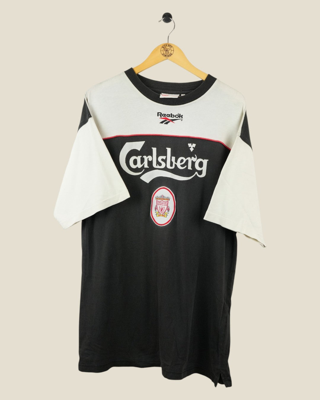 LIVERPOOL 1996/97 TRAVEL SHIRT (XL) REEBOK