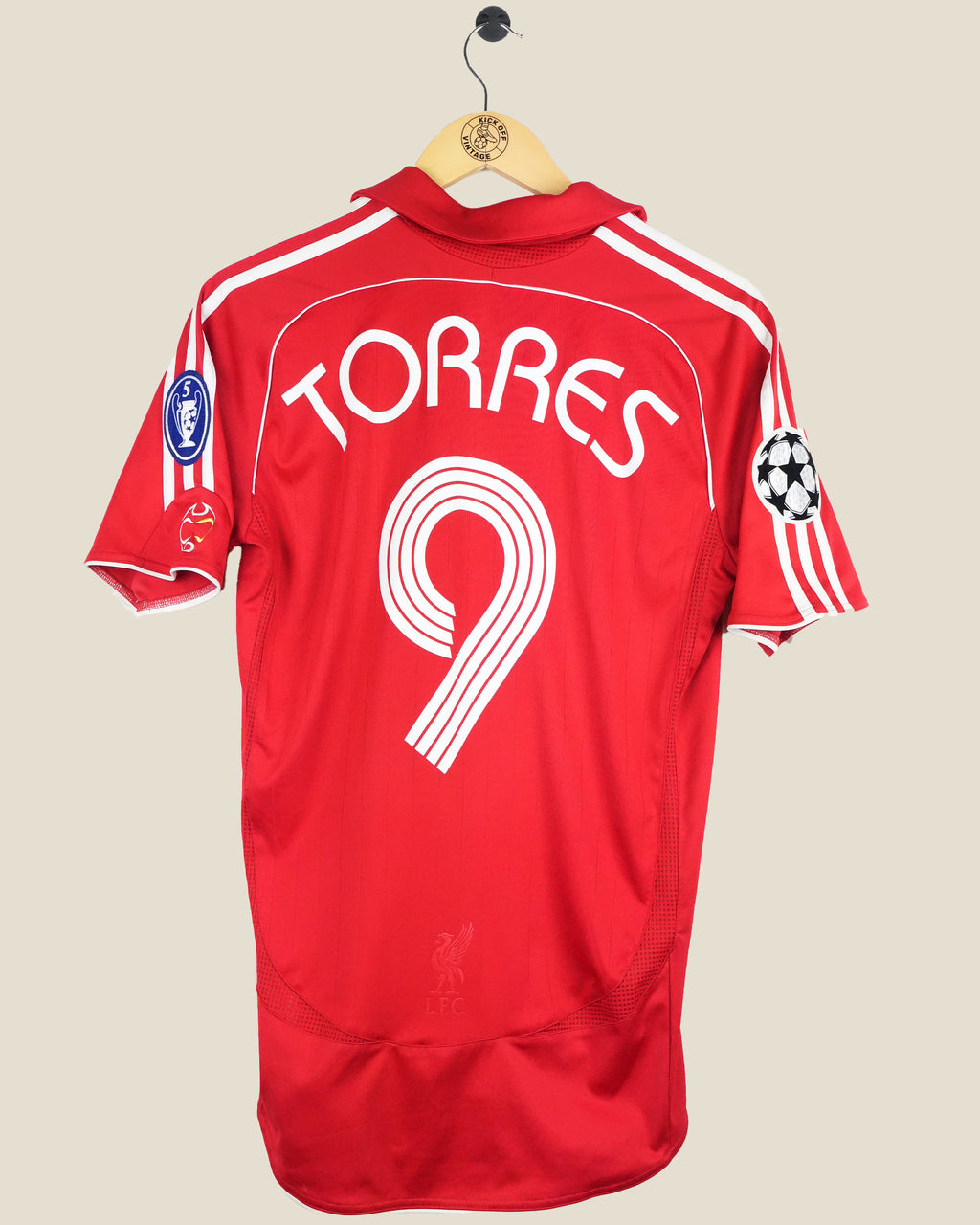LIVERPOOL 2006/08 TORRES UCL HOME SHIRT (S) ADIDAS