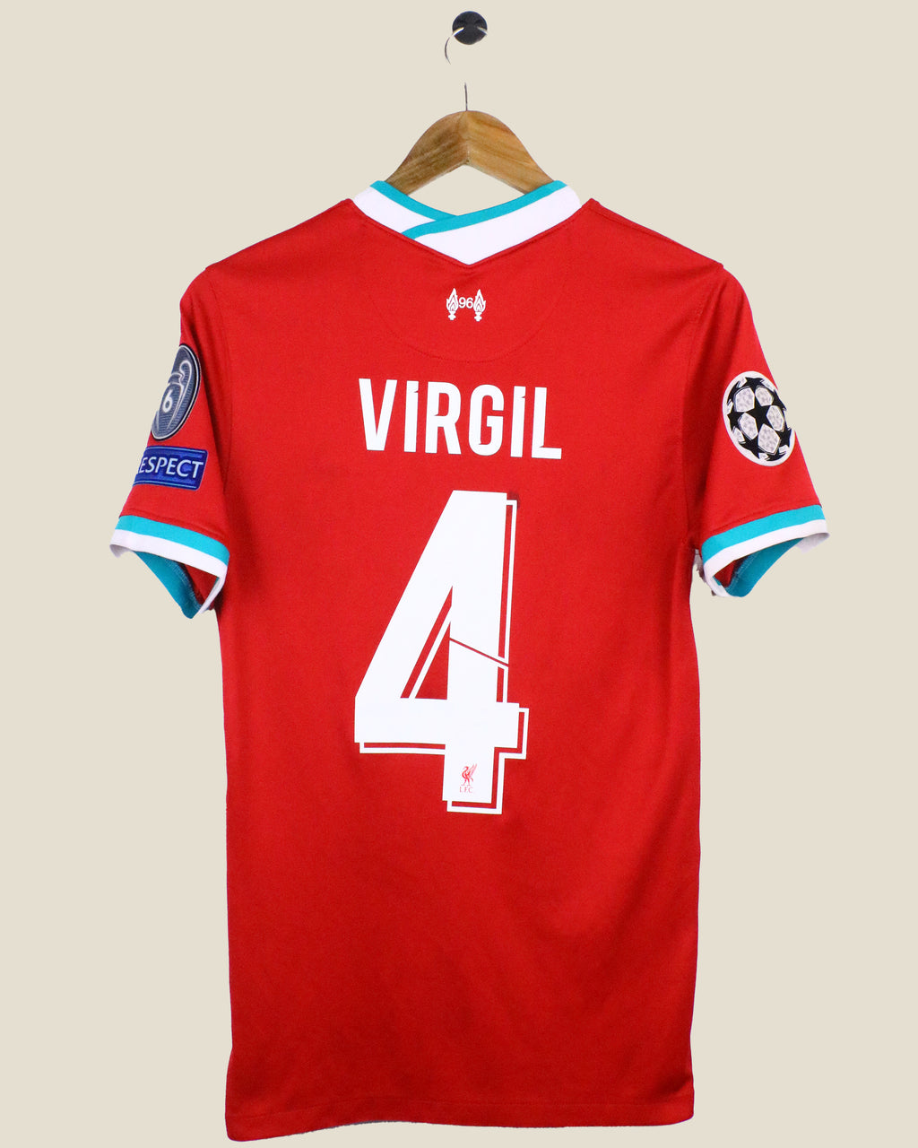 LIVERPOOL 2020/21 VAN DIJK #4 UCL HOME (S) NIKE