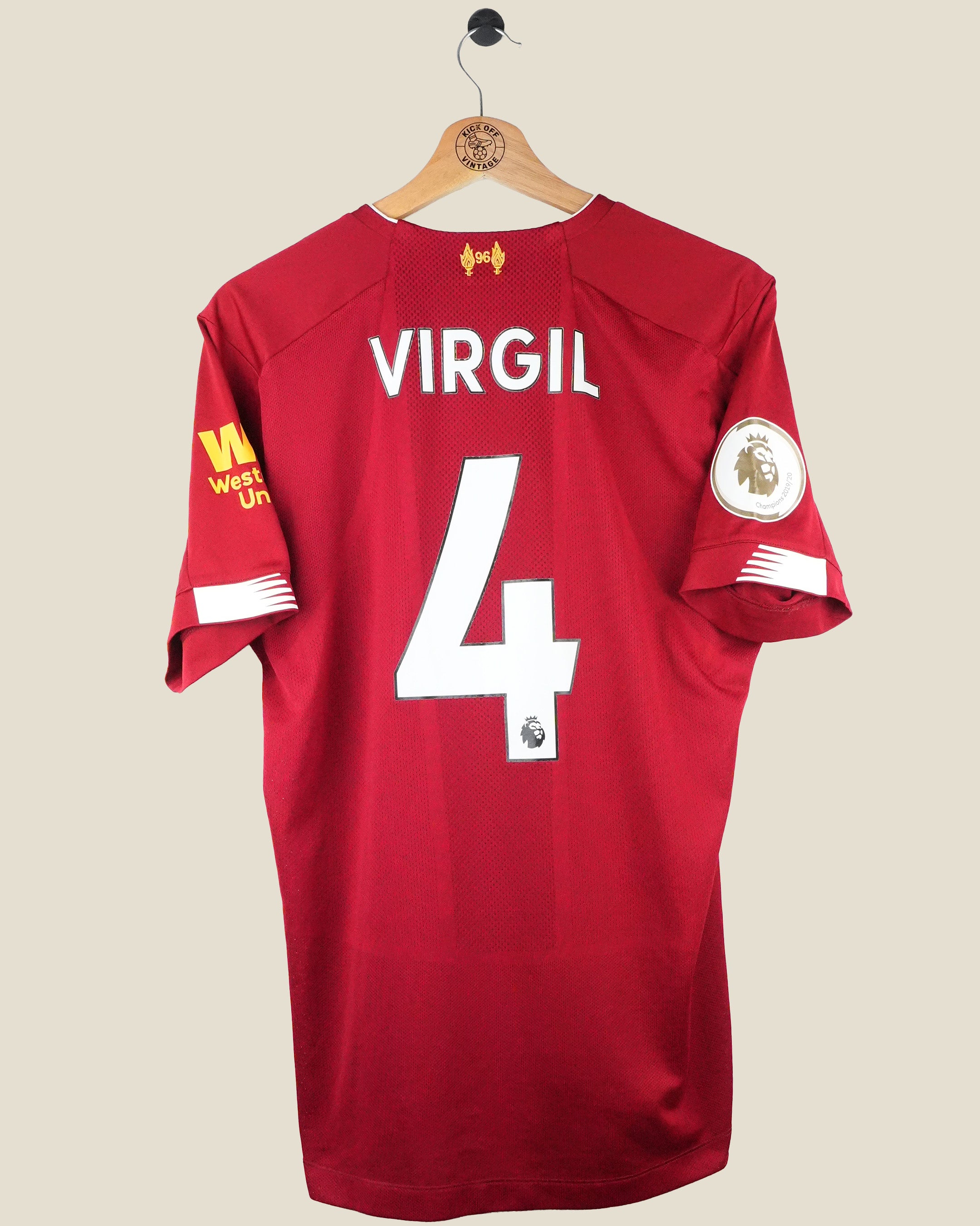 LIVERPOOL 2019/20 VAN DIJK HOME SHIRT (M) NEW BALANCE