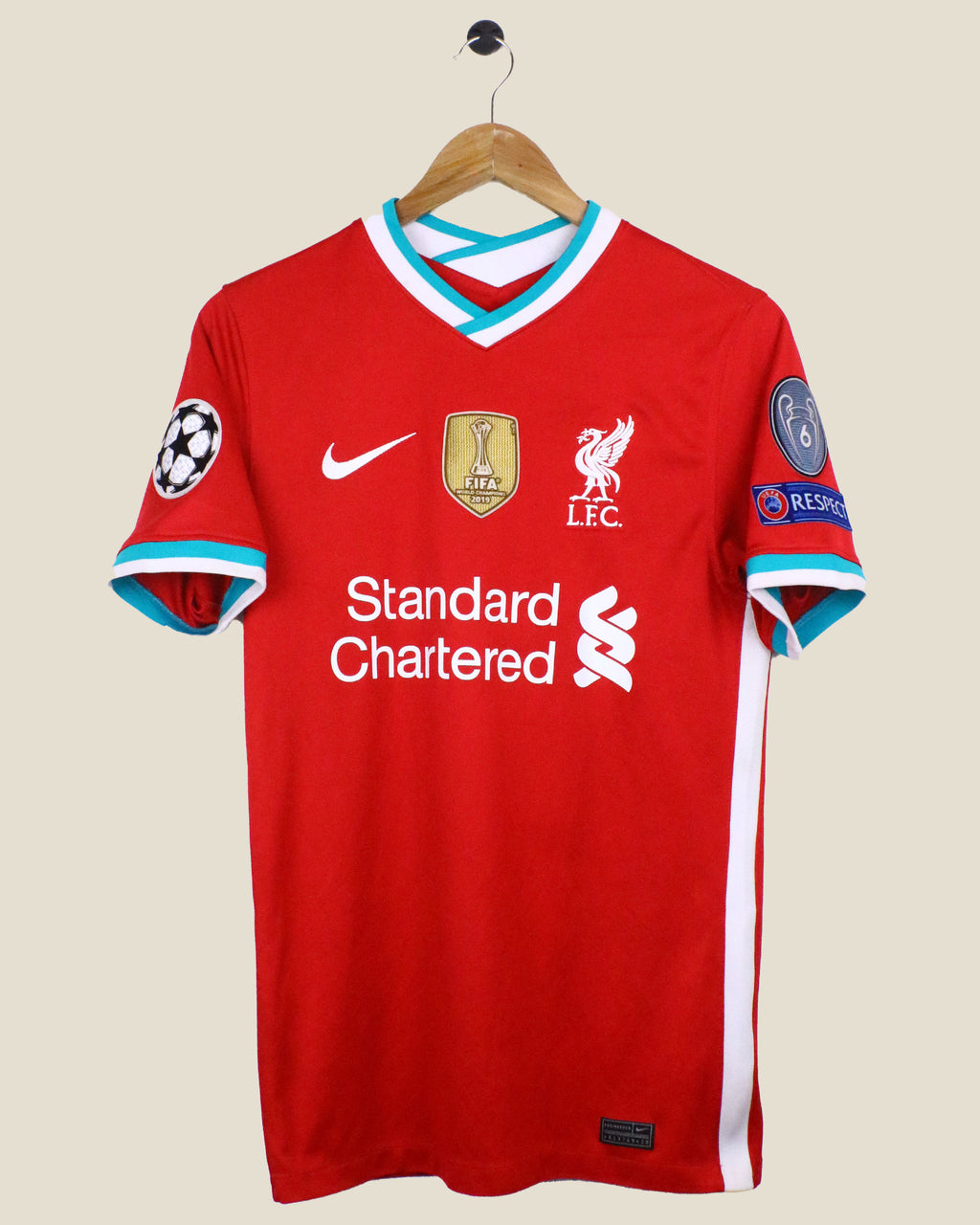 LIVERPOOL 2020/21 VAN DIJK #4 UCL HOME (S) NIKE