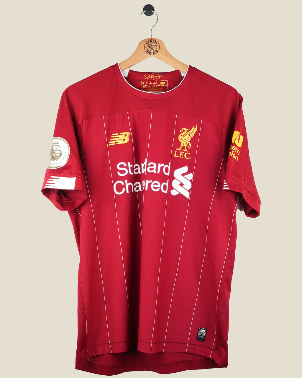 LIVERPOOL 2019/20 VAN DIJK HOME SHIRT (M) NEW BALANCE