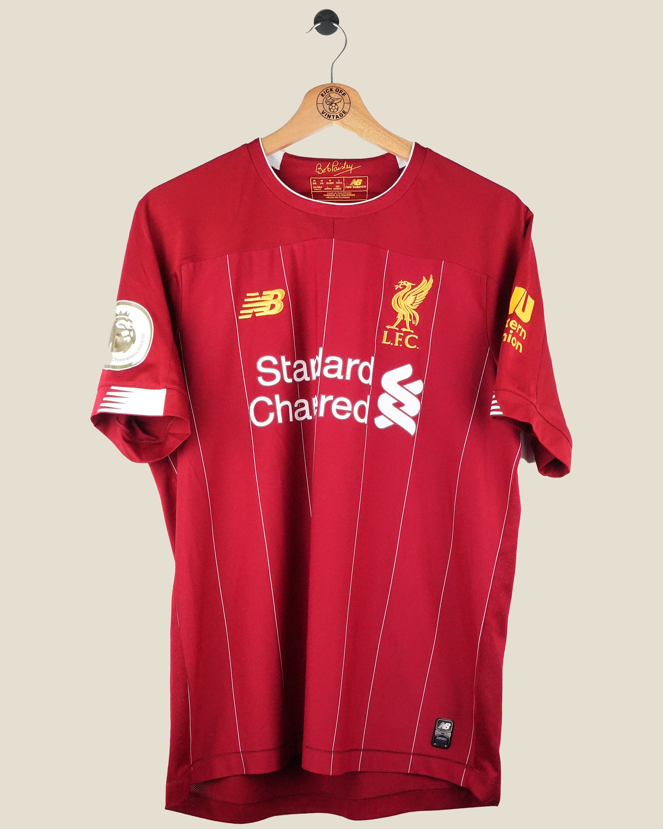 LIVERPOOL 2019/20 VAN DIJK HOME SHIRT (M) NEW BALANCE