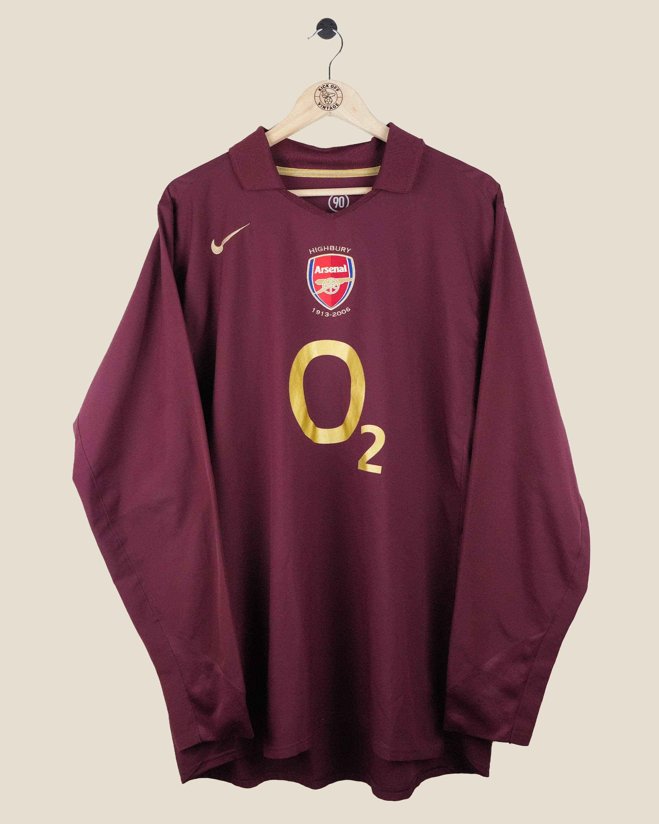ARSENAL 2005/06 HENRY HOME L/S SHIRT (XL) NIKE