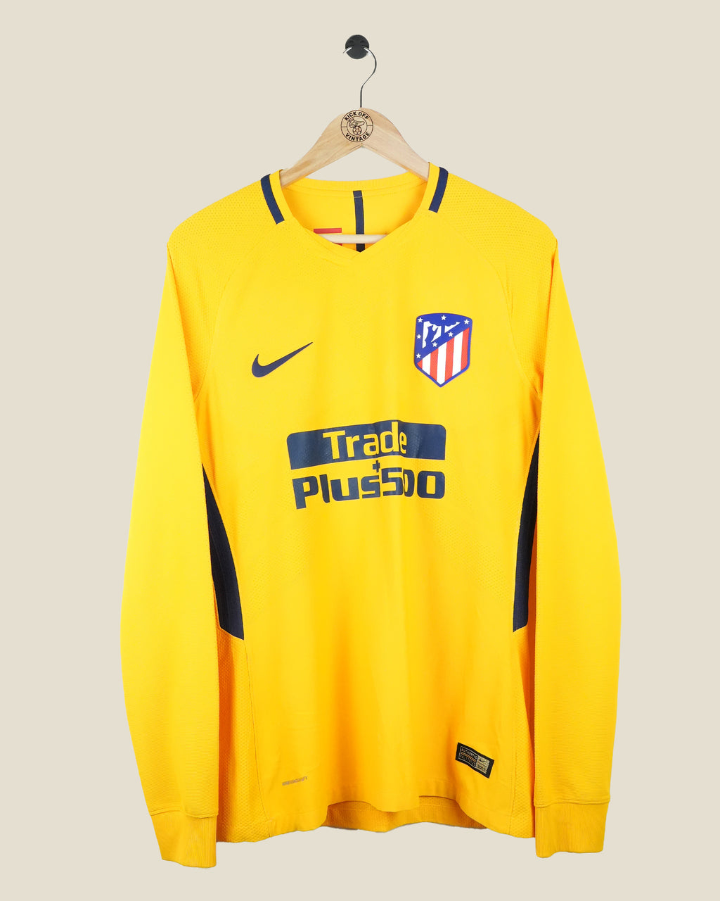 ATLETICO MADRID 2017/18 GRIEZMANN AWAY L/S PLAYER ISSUE SHIRT (M) NIKE