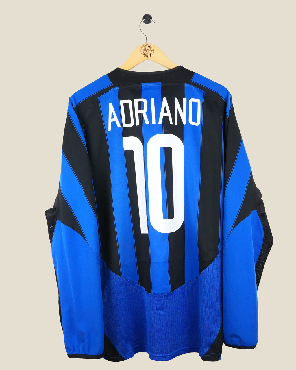 INTER MILAN 2003/04 ADRIANO HOME L/S SHIRT (L) NIKE