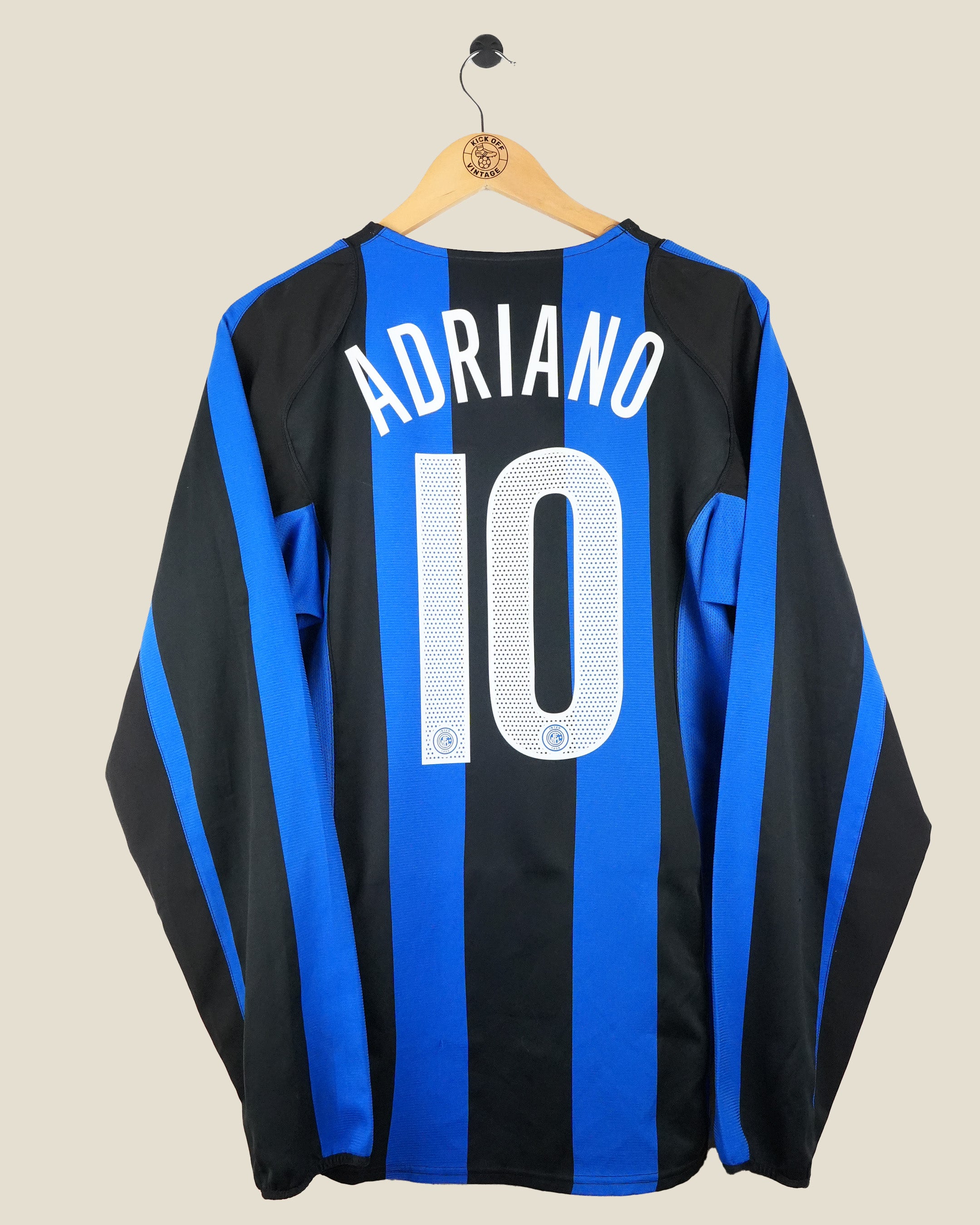 INTER MILAN 2004/05 ADRIANO HOME L/S SHIRT (M) NIKE