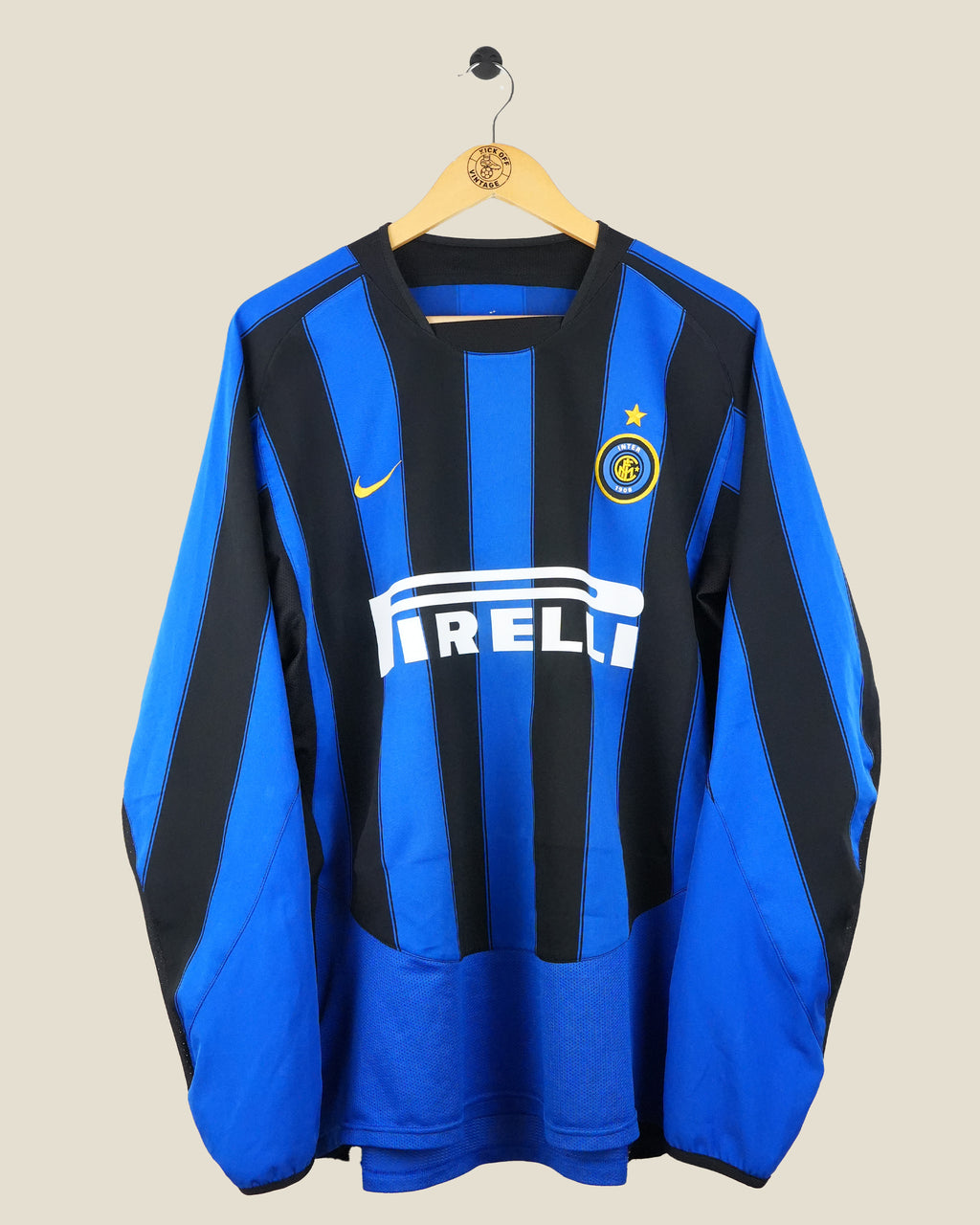 INTER MILAN 2003/04 ADRIANO HOME L/S SHIRT (L) NIKE