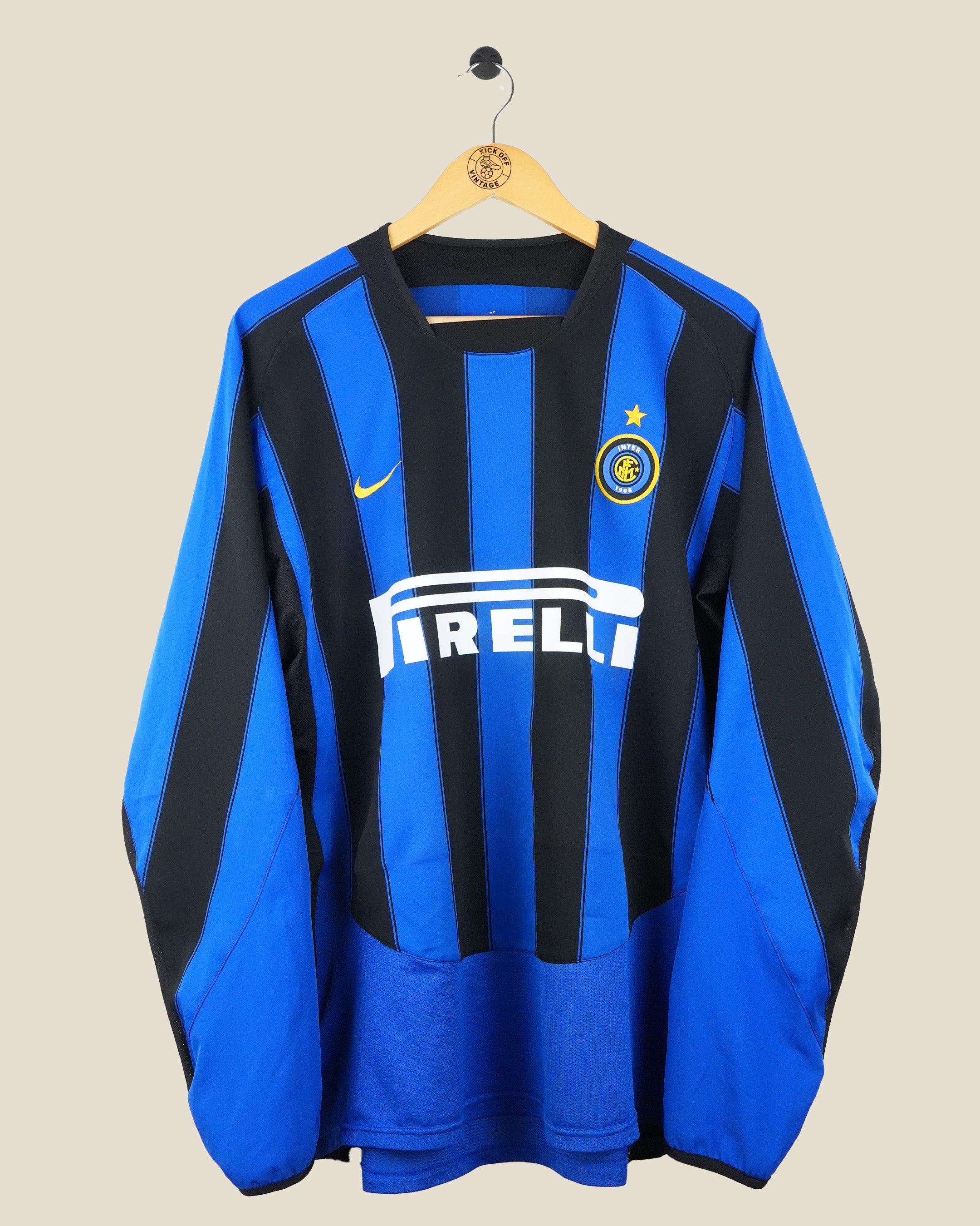 INTER MILAN 2003/04 ADRIANO HOME L/S SHIRT (L) NIKE