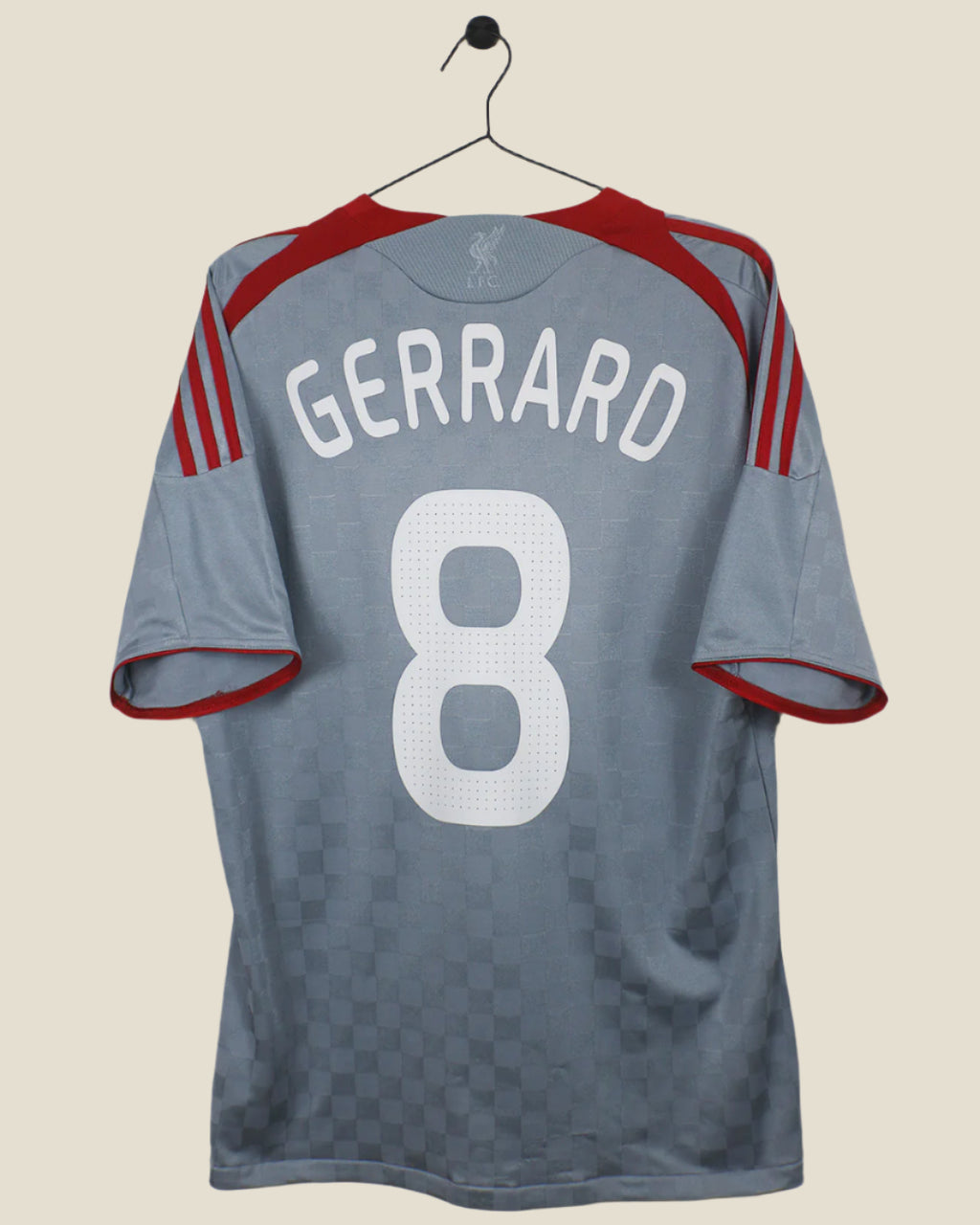 LIVERPOOL 2008/09 GERRARD #8 AWAY SHIRT (L) ADIDAS