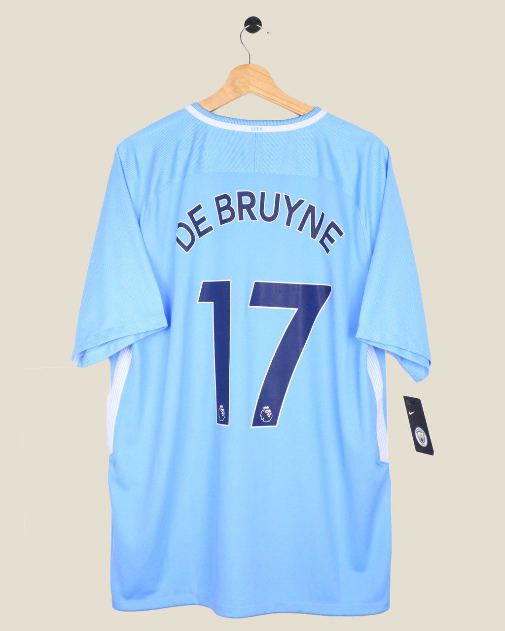MANCHESTER CITY 2017/18 DE BRUYNE HOME BNWT (XL) NIKE