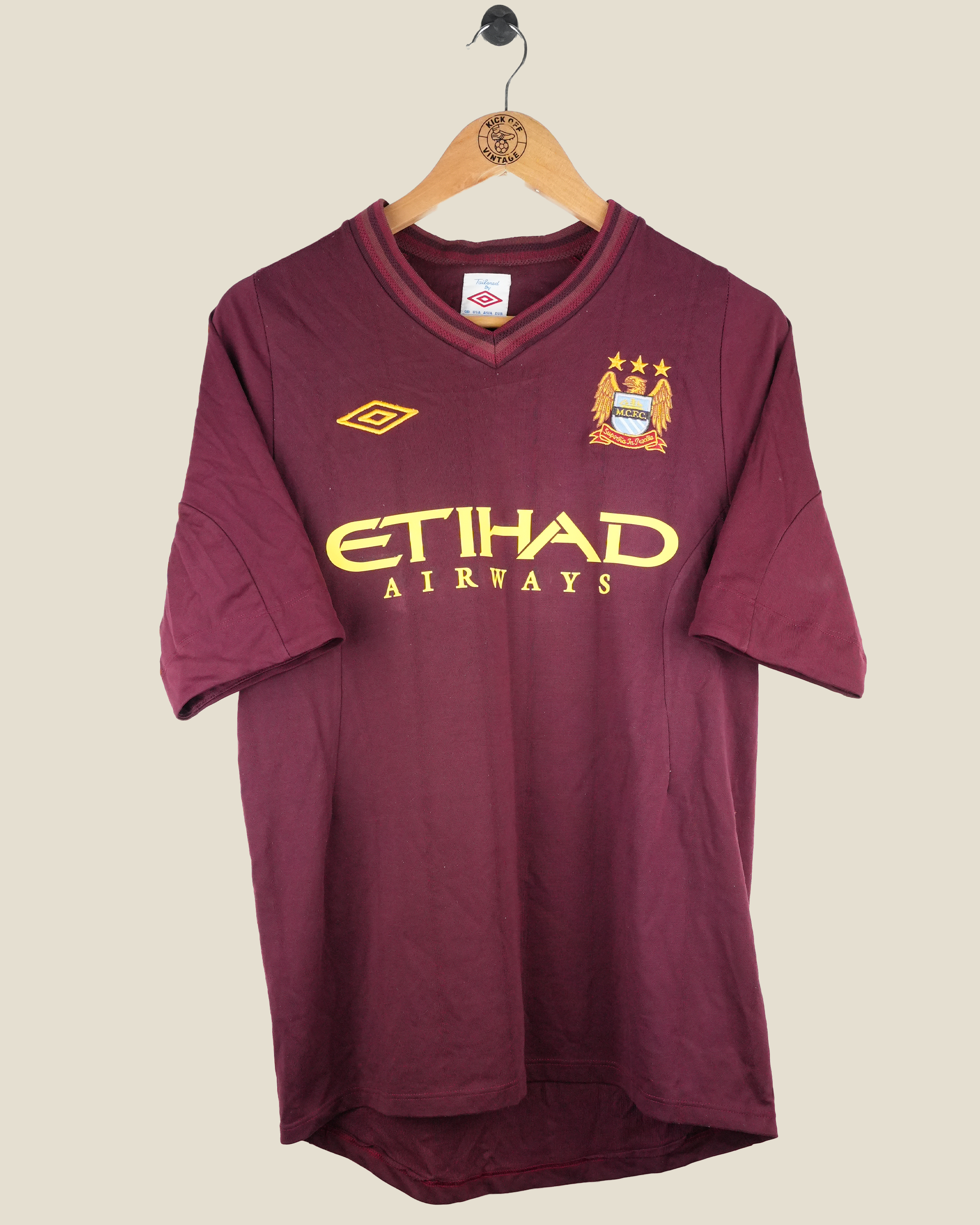 MANCHESTER CITY 2012/13 AGUERO AWAY SHIRT (L) UMBRO