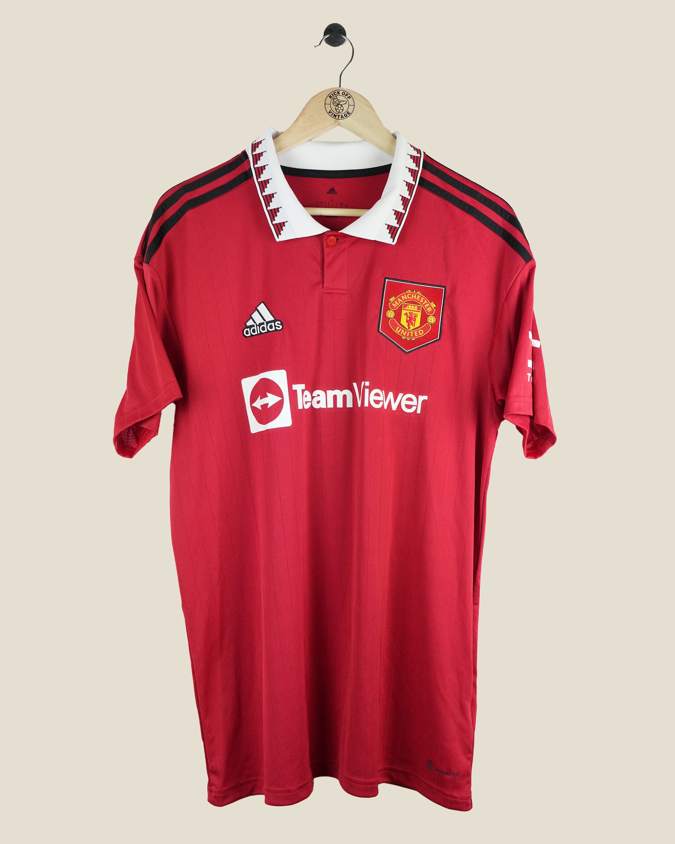 MANCHESTER UNITED 2022/23 ANTONY HOME SHIRT (L) ADIDAS