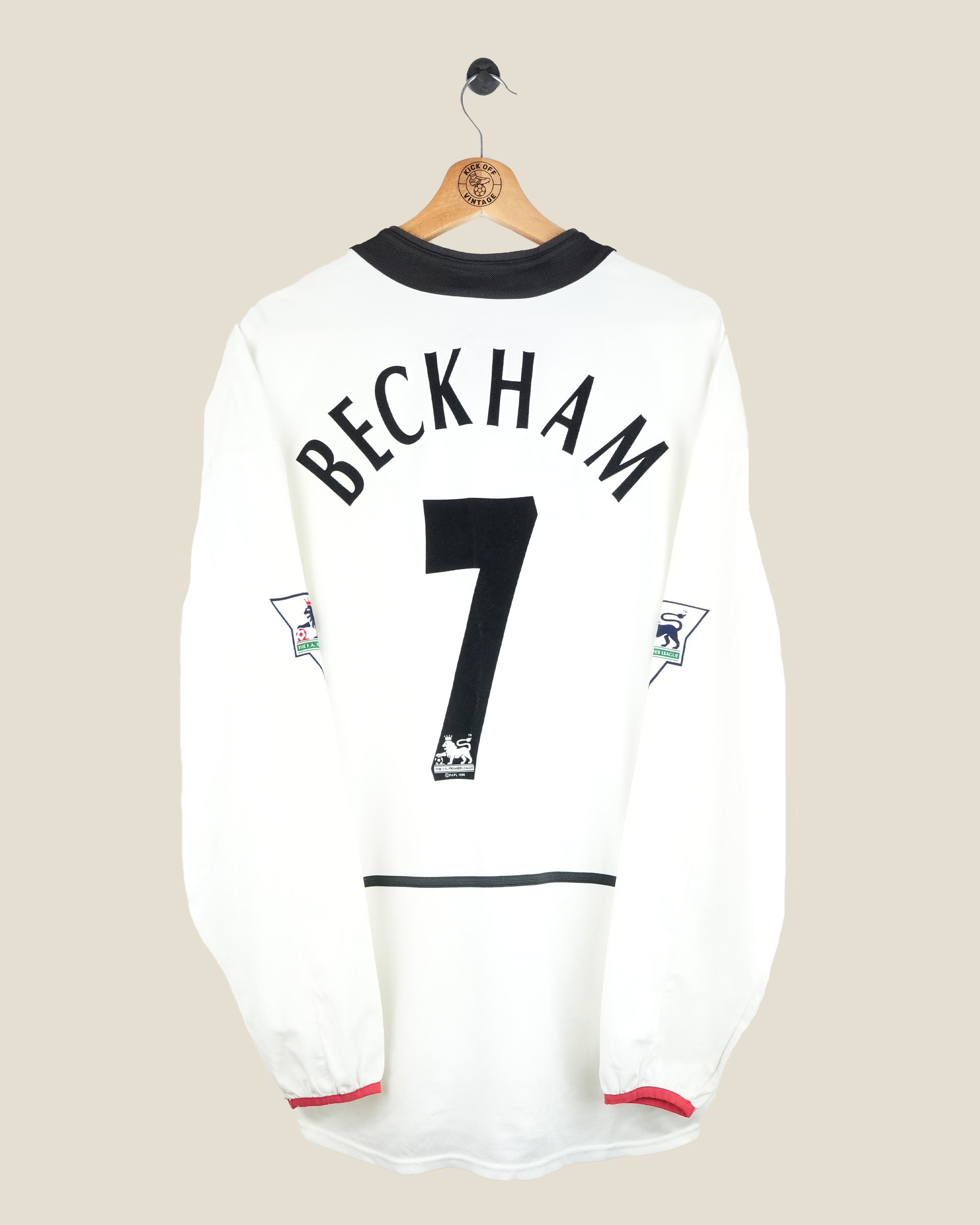 MANCHESTER UNITED 2002/03 BECKHAM AWAY L/S SHIRT (L) NIKE – Kick