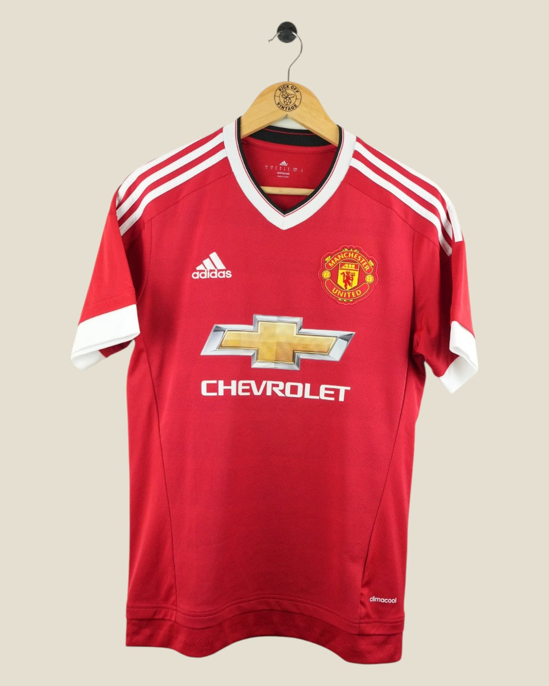 MANCHESTER UNITED 2015/16 MEMPHIS HOME SHIRT (S) ADIDAS