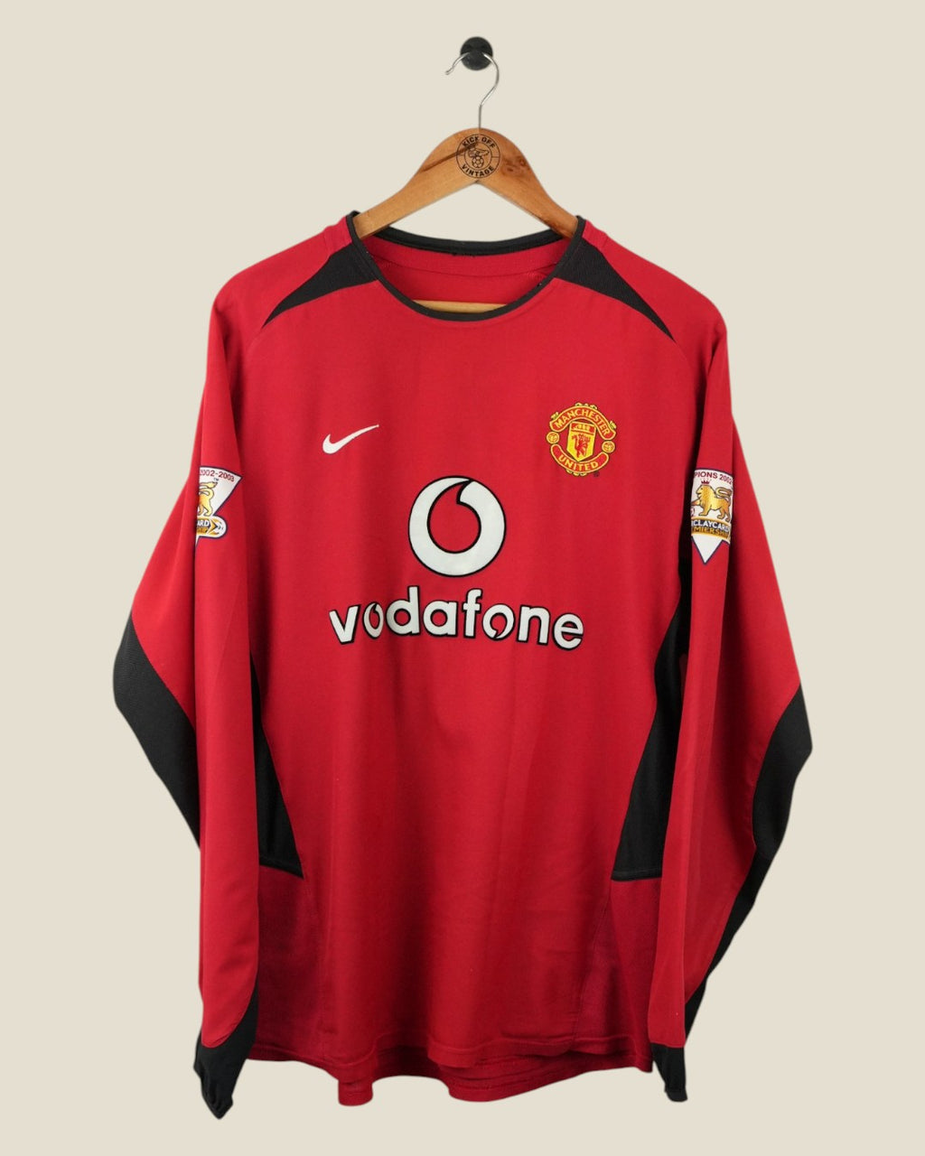 MANCHESTER UNITED 2003/04 RONALDO HOME SHIRT L/S (L) NIKE