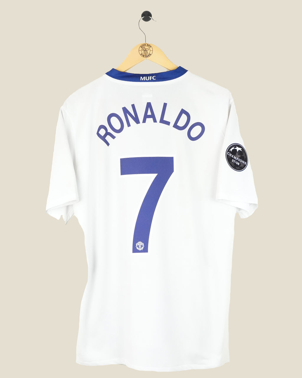 MANCHESTER UNITED 2008/09 RONALDO UCL AWAY SHIRT (L) NIKE