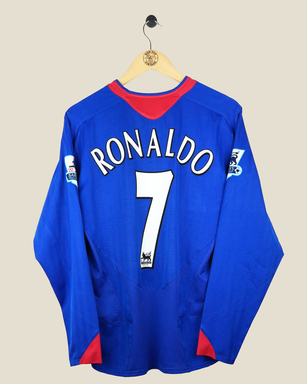 MANCHESTER UNITED 2005/06 RONALDO AWAY L/S SHIRT (M) NIKE