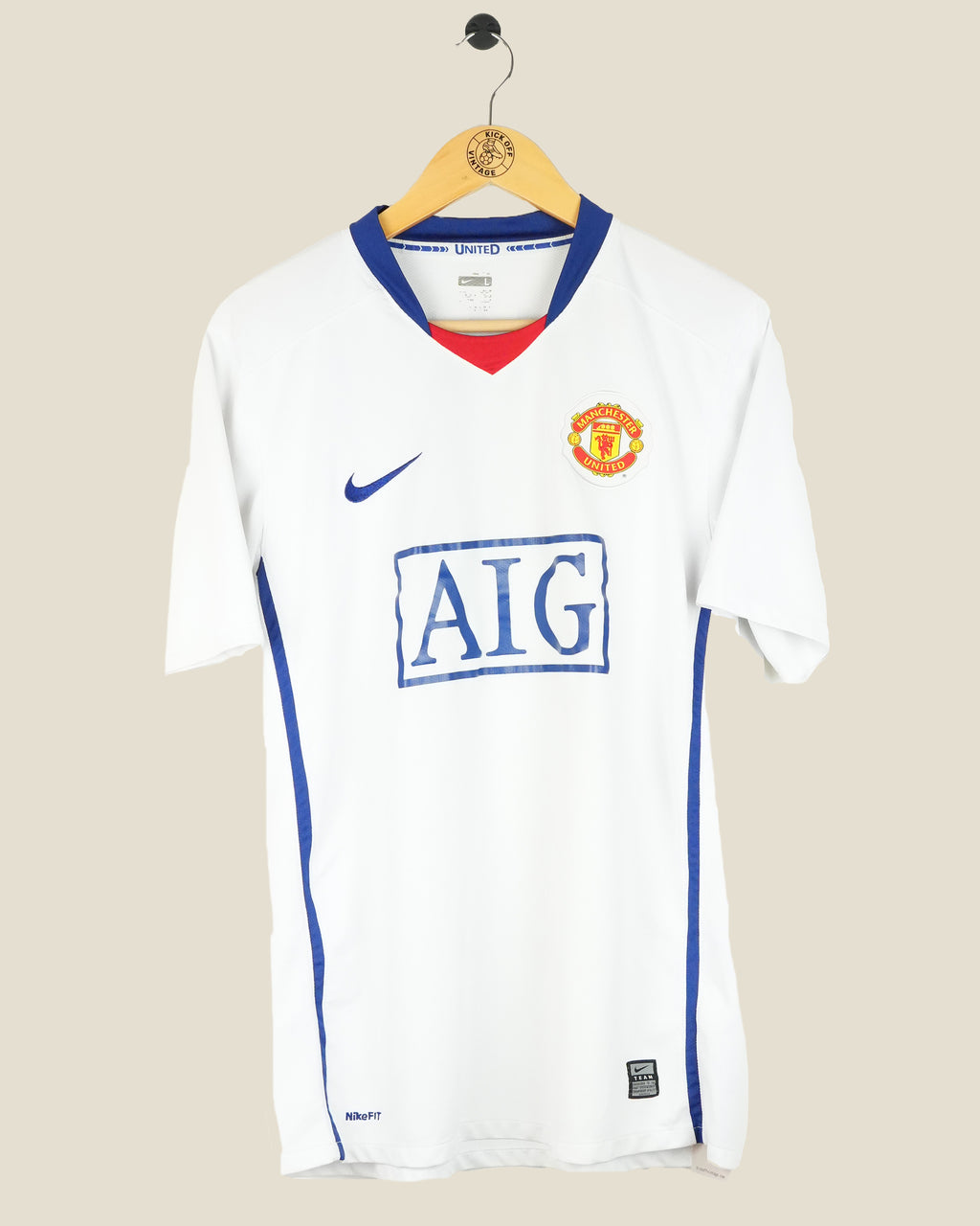 MANCHESTER UNITED 2008/09 RONALDO AWAY SHIRT (L) NIKE